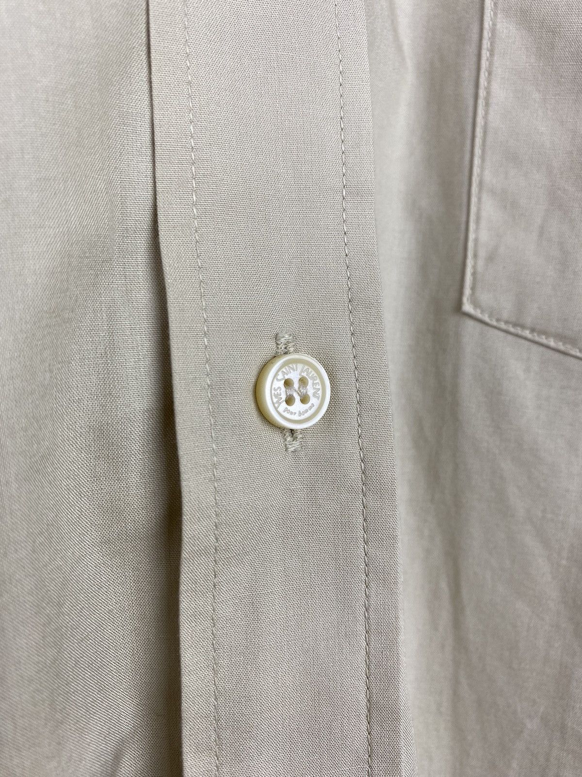 Vintage × Yves Saint Laurent VTG 90 YSL Yves Saint Laurent long sleeve button up shirt Size US M / EU 48-50 / 2 - 9 Thumbnail