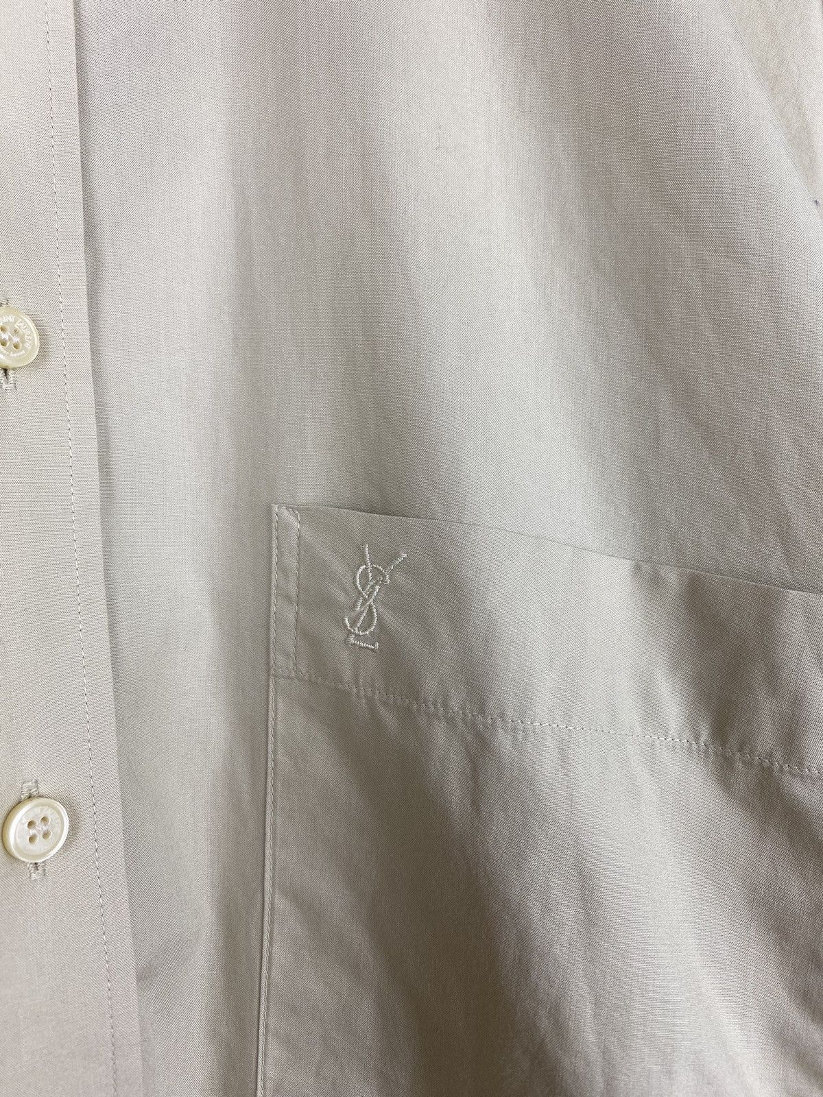 Vintage × Yves Saint Laurent VTG 90 YSL Yves Saint Laurent long sleeve button up shirt Size US M / EU 48-50 / 2 - 8 Thumbnail