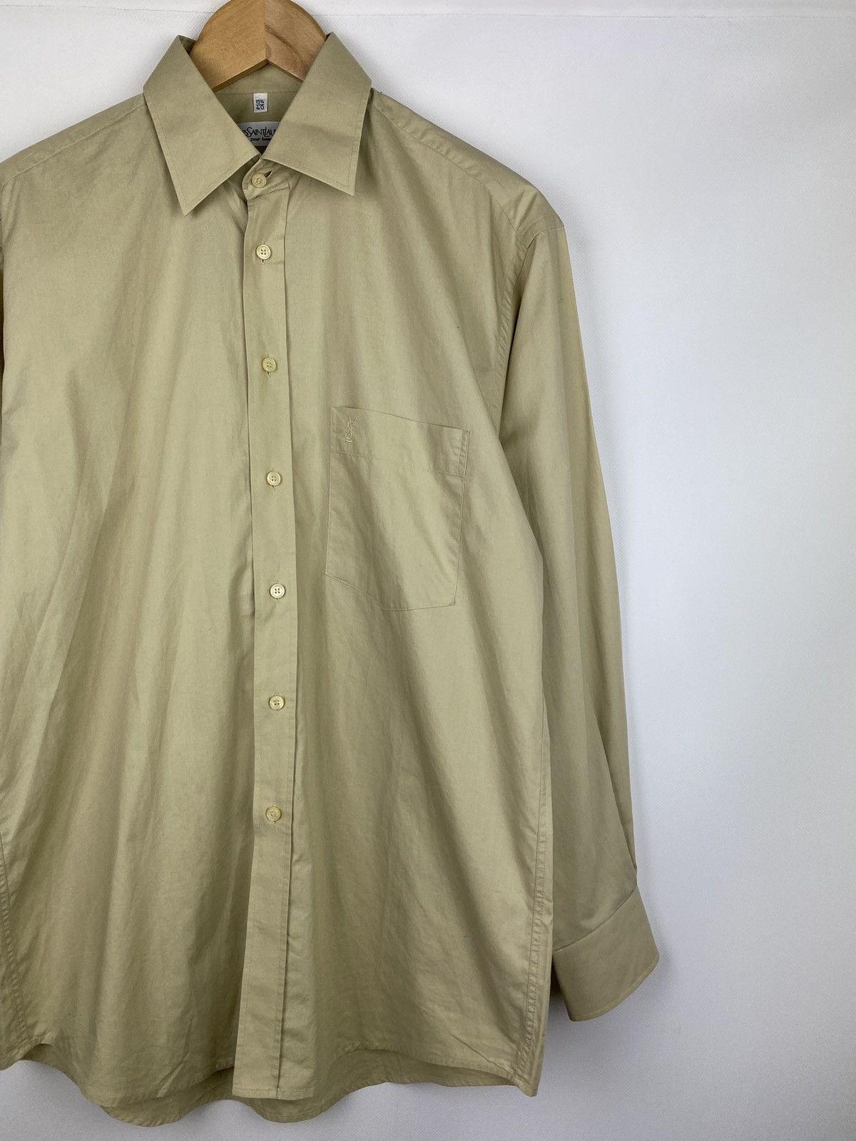 Vintage × Yves Saint Laurent VTG 90 YSL Yves Saint Laurent long sleeve button up shirt Size US M / EU 48-50 / 2 - 5 Thumbnail