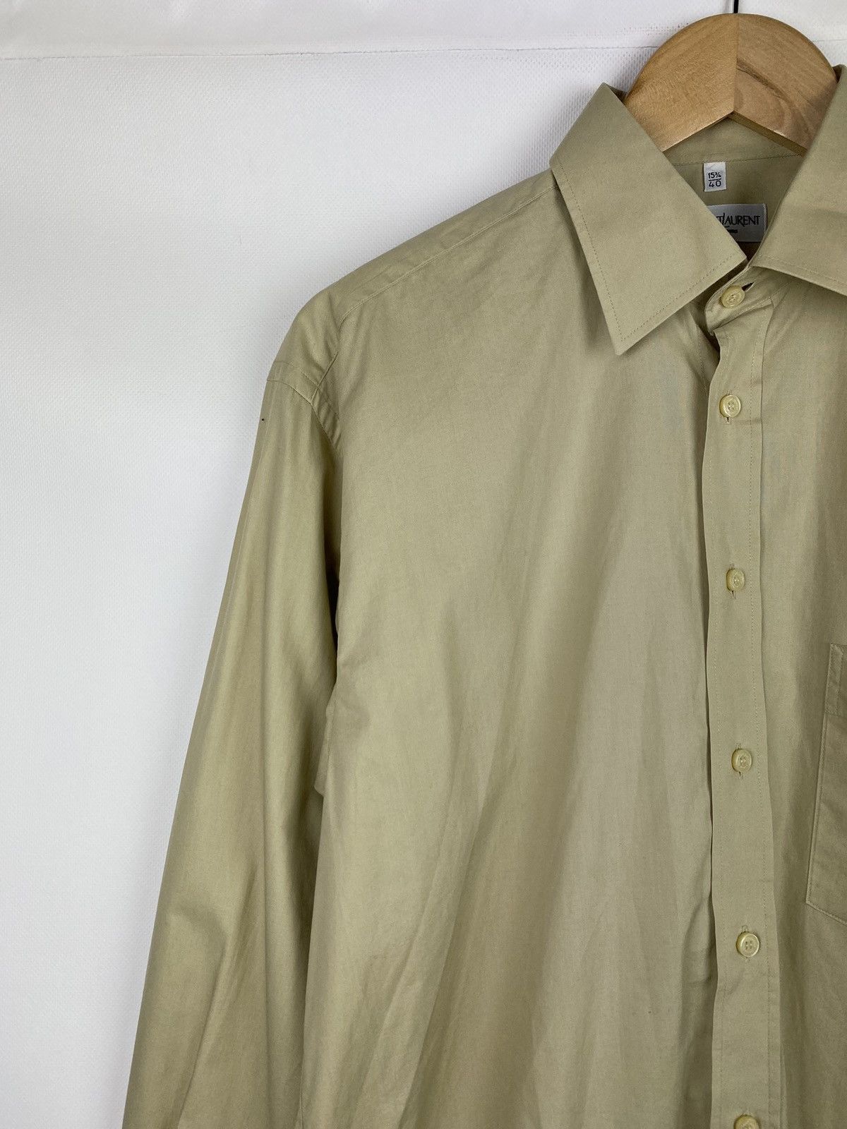 Vintage × Yves Saint Laurent VTG 90 YSL Yves Saint Laurent long sleeve button up shirt Size US M / EU 48-50 / 2 - 6 Thumbnail