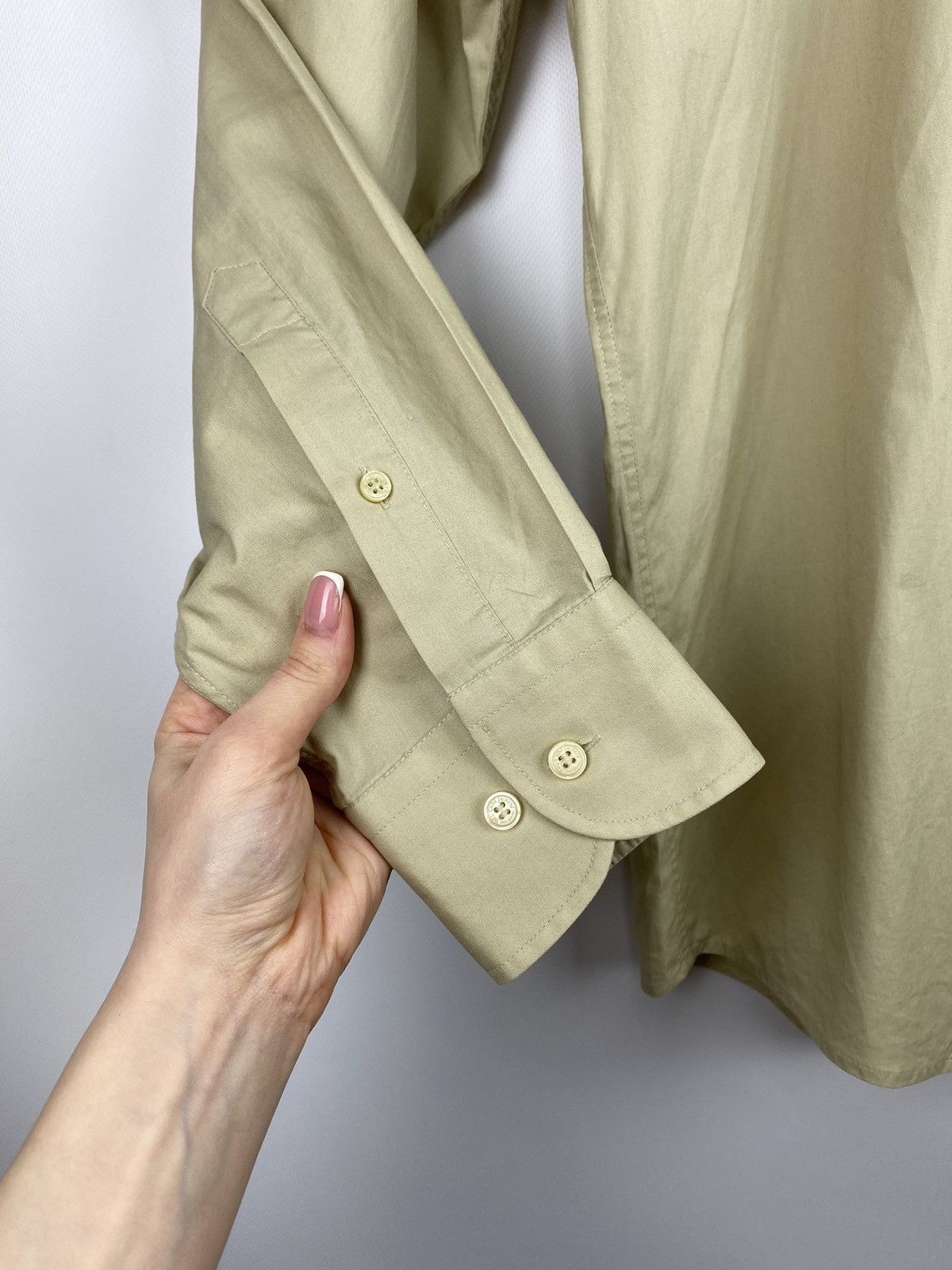 Vintage × Yves Saint Laurent VTG 90 YSL Yves Saint Laurent long sleeve button up shirt Size US M / EU 48-50 / 2 - 10 Thumbnail