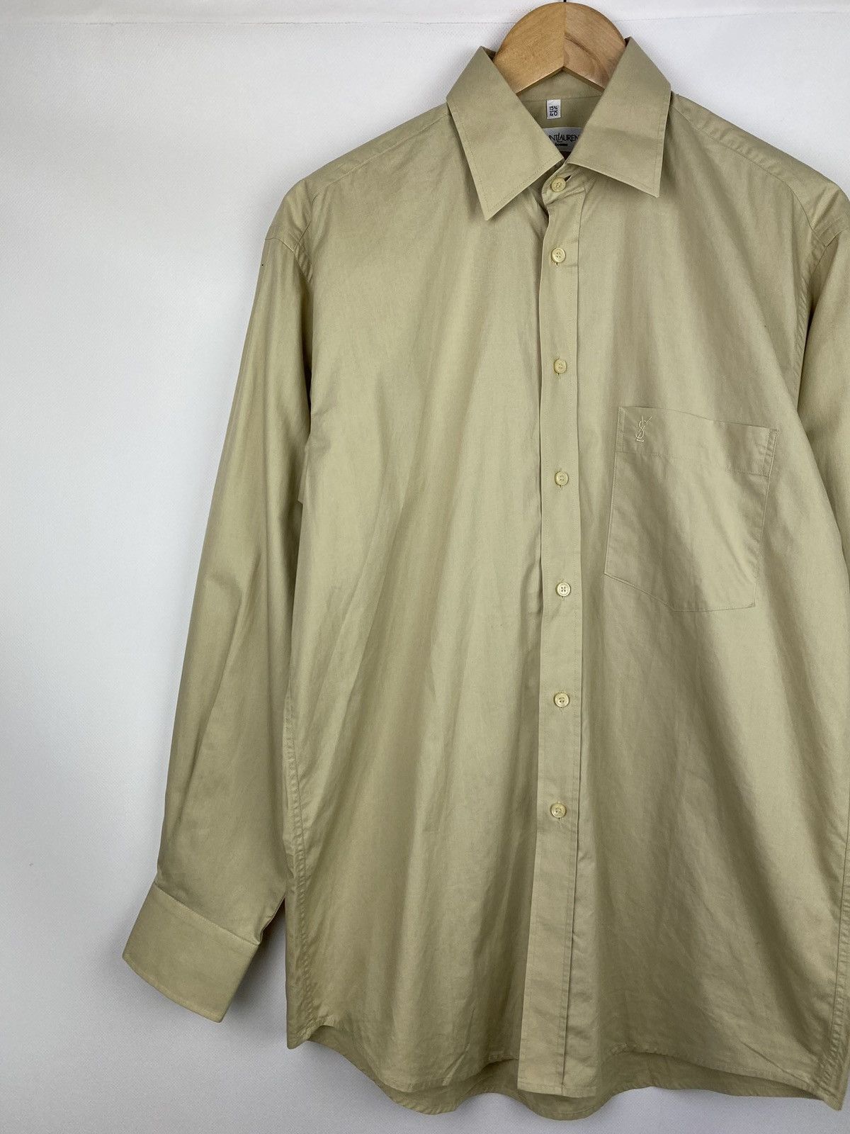 Vintage × Yves Saint Laurent VTG 90 YSL Yves Saint Laurent long sleeve button up shirt Size US M / EU 48-50 / 2 - 4 Thumbnail