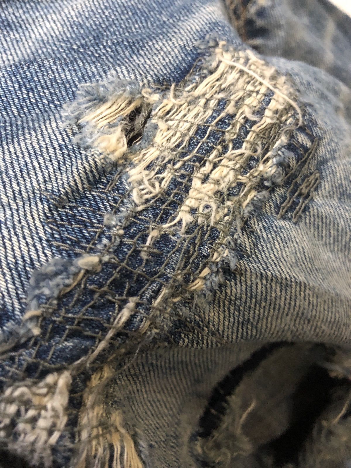 Seditionaries THRASHED 🔥Distressed selvedge denim New Max Size US 29 - 15 Thumbnail