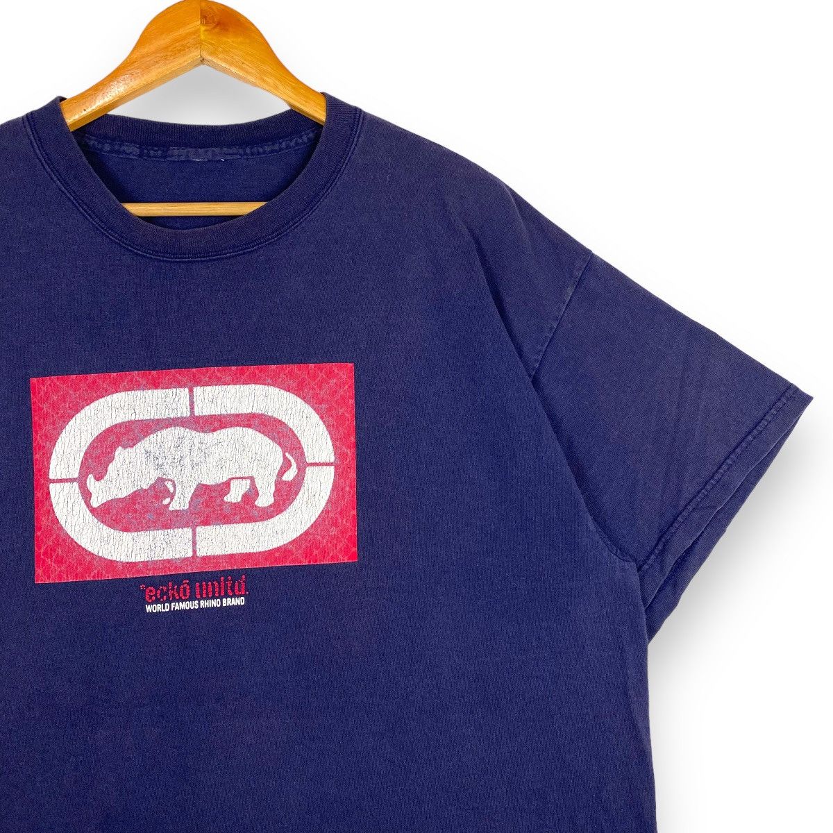 Ecko Unltd. × Vintage VINTAGE 90's ECKO UNLTD T SHIRT WORLD FAMOUS RHINO BRAND Size US XL / EU 56 / 4 - 2 Thumbnail