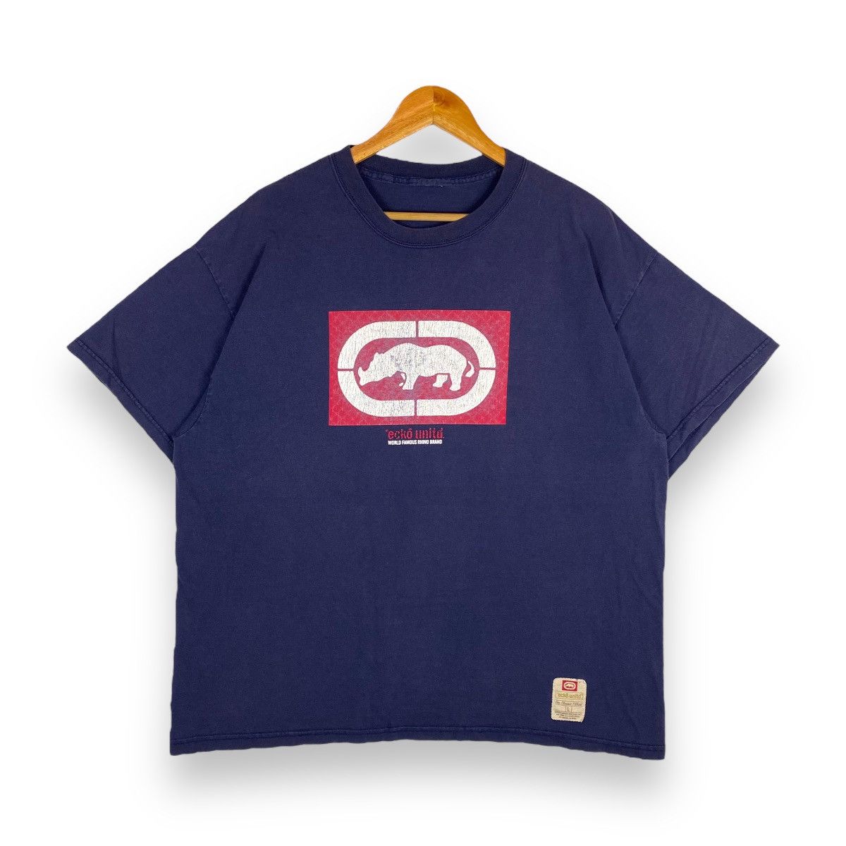 Ecko Unltd. × Vintage VINTAGE 90's ECKO UNLTD T SHIRT WORLD FAMOUS RHINO BRAND Size US XL / EU 56 / 4 - 1 Thumbnail