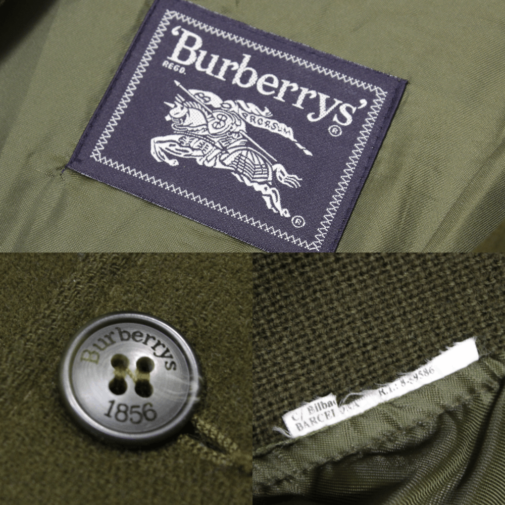 Burberry 90S Logo Wool Cardigan Vintage Size US L / EU 52-54 / 3 - 9 Thumbnail