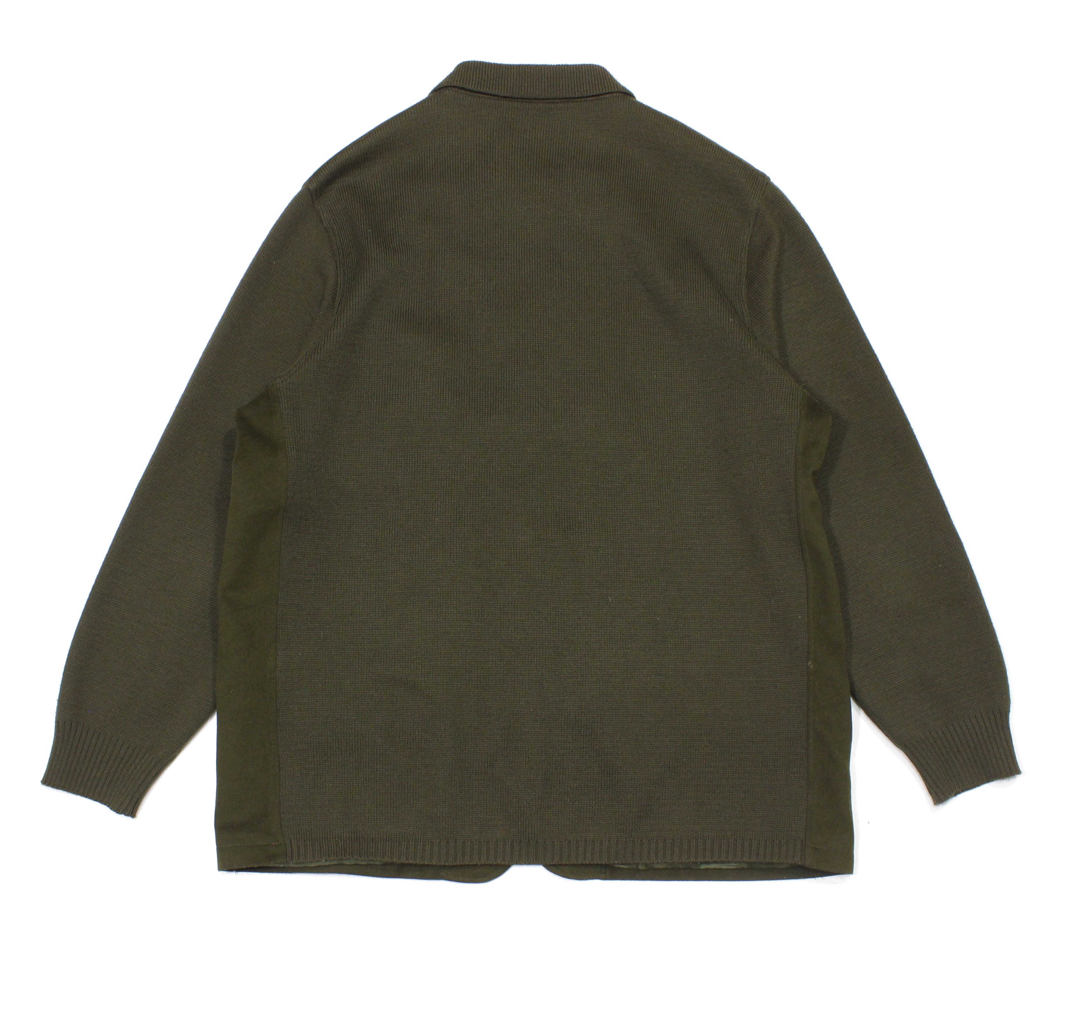 Burberry 90S Logo Wool Cardigan Vintage Size US L / EU 52-54 / 3 - 2 Thumbnail