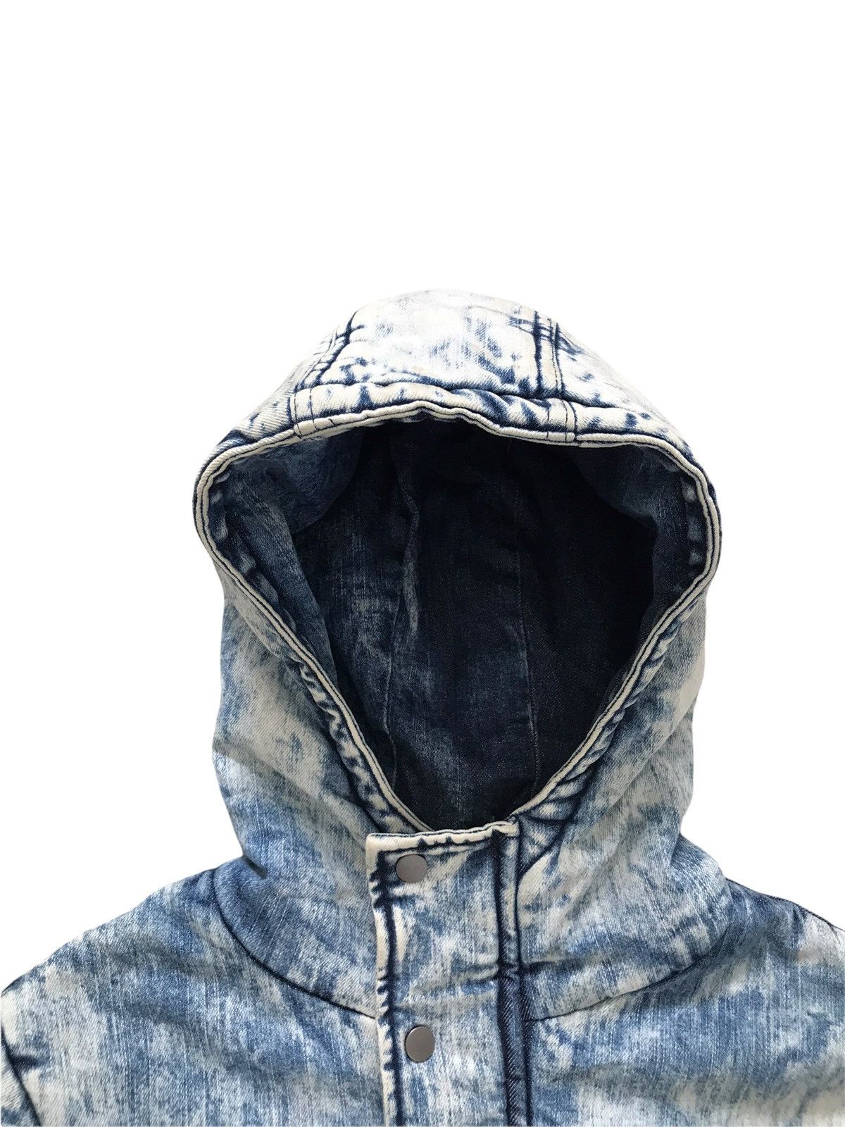 Japanese Brand CavariA Japan Acid Wash Puffer Denim Down Jacket Size US M / EU 48-50 / 2 - 5 Thumbnail