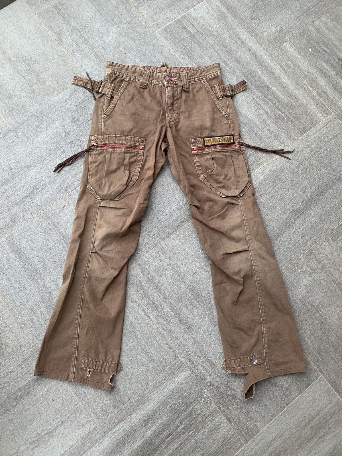 Edwin × Japanese Brand Edwin Blue Trip Distressed Pants Size US 31 - 1 Thumbnail