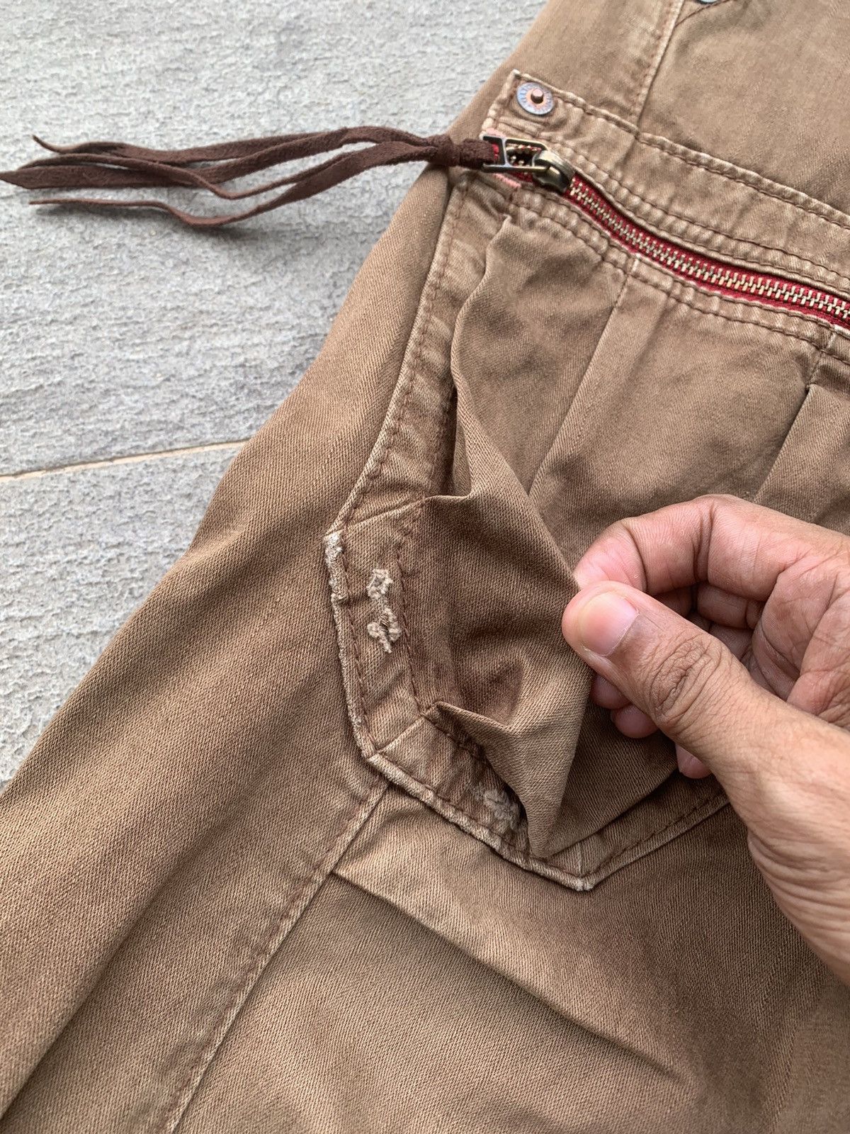 Edwin × Japanese Brand Edwin Blue Trip Distressed Pants Size US 31 - 13 Thumbnail