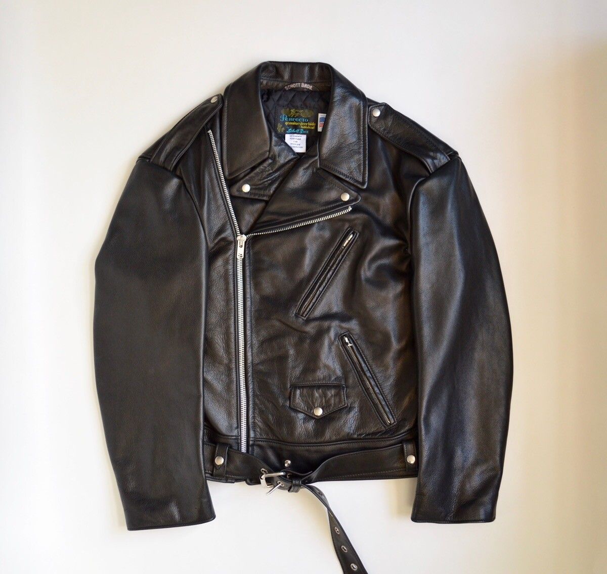 Pre-owned Schott X Vetements A/w 17 ‘emo' Oversized Perfecto Biker Jacket In Black