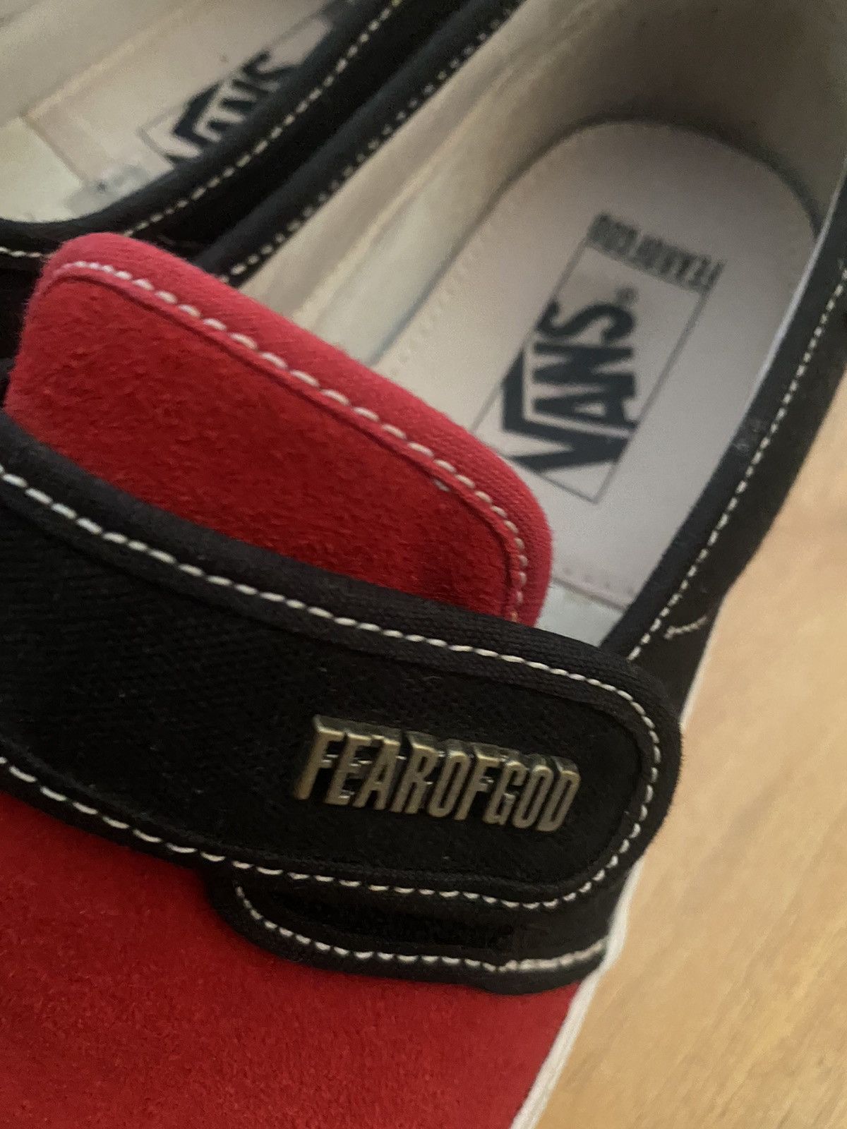 Fear of God × Vans Vans Fear Of God Style 47 Red/Black Size US 9.5 / EU 42-43 - 4 Thumbnail