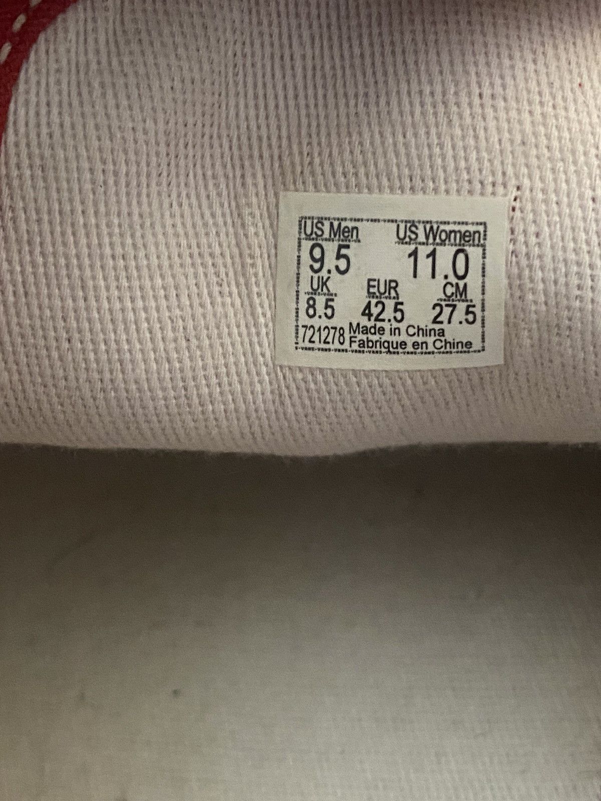 Fear of God × Vans Vans Fear Of God Style 47 Red/Black Size US 9.5 / EU 42-43 - 9 Thumbnail
