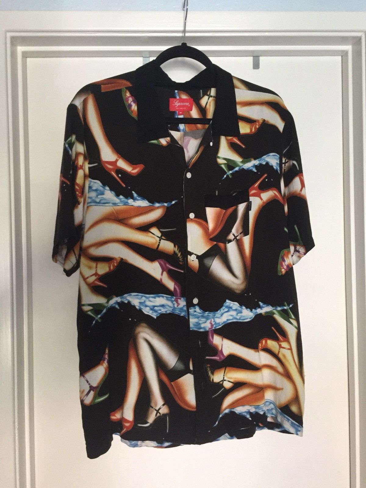 Supreme Heels Rayon Shirt - Black | Grailed