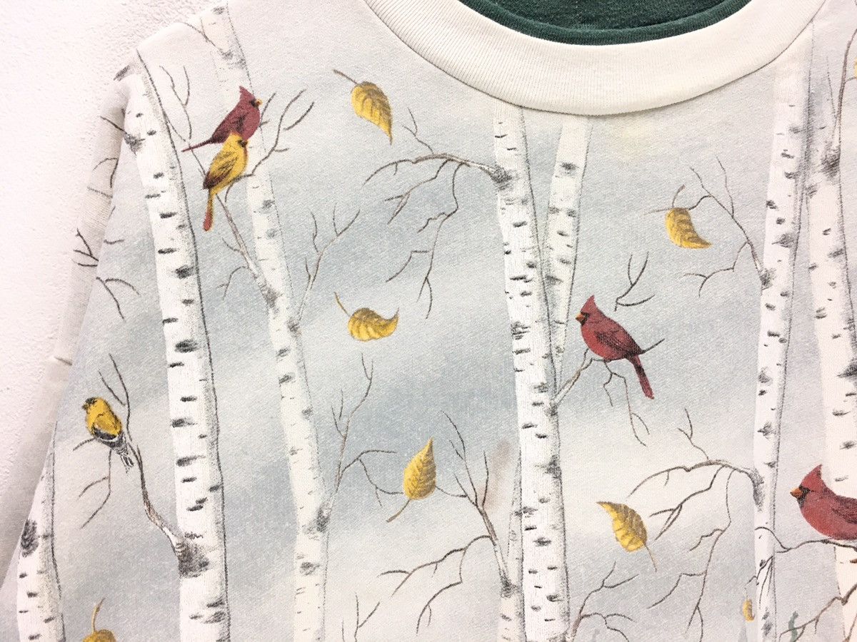 Vintage Vintage Full Print Bird Design Art Sweatshirt Size US L / EU 52-54 / 3 - 5 Thumbnail