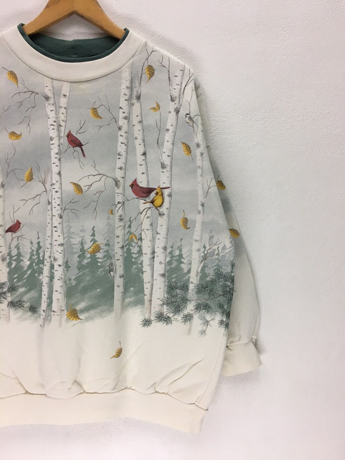 Vintage Vintage Full Print Bird Design Art Sweatshirt Size US L / EU 52-54 / 3 - 7 Thumbnail