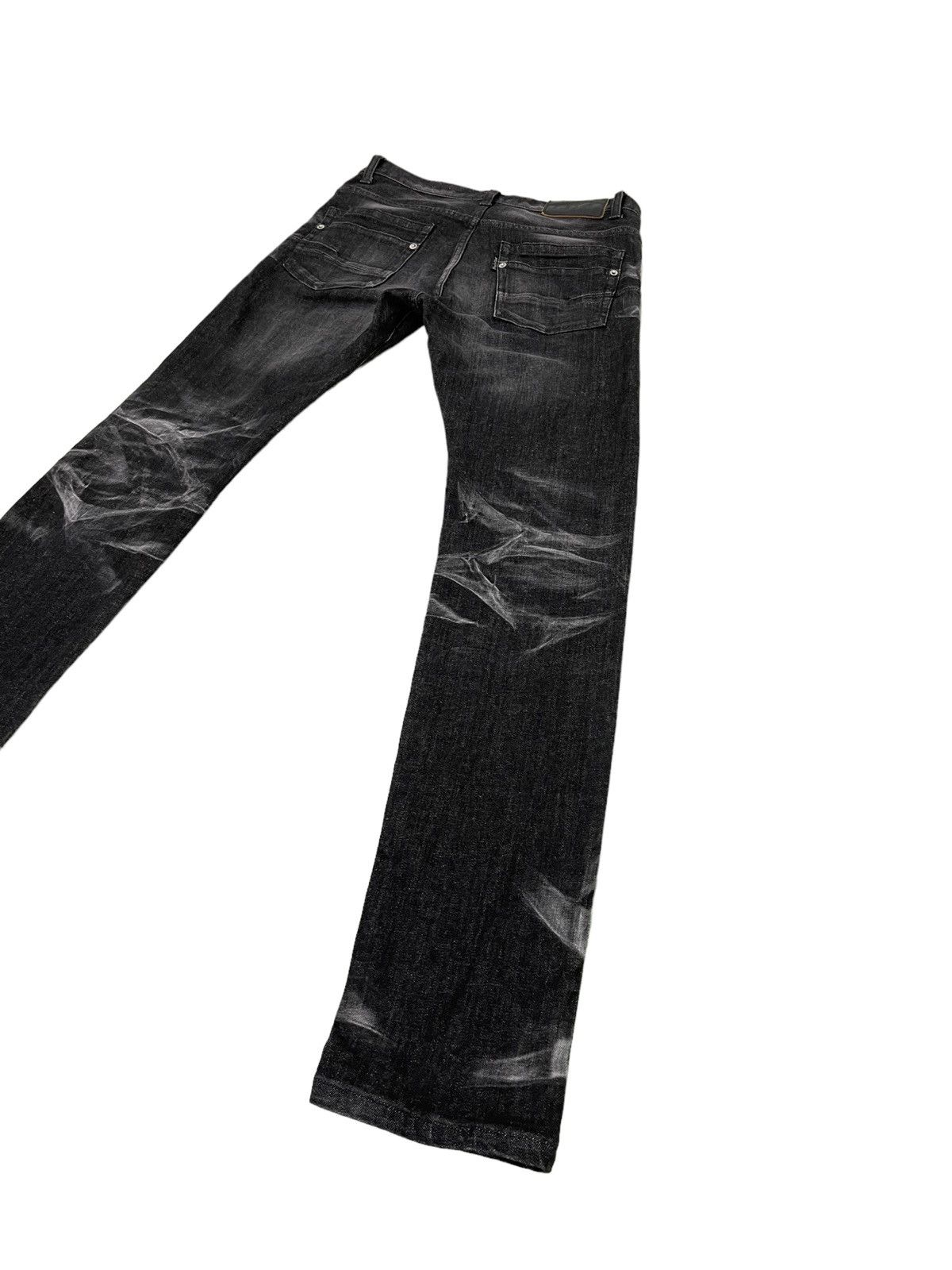 Japanese Brand Skinny Stretch Tornado Mart Gothic Acid Wash Denim 4🟦7 Size US 31 - 13 Thumbnail