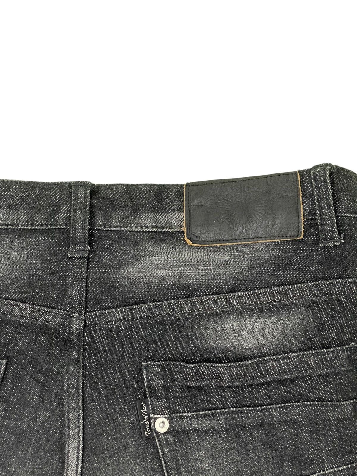 Japanese Brand Skinny Stretch Tornado Mart Gothic Acid Wash Denim 4🟦7 Size US 31 - 20 Thumbnail