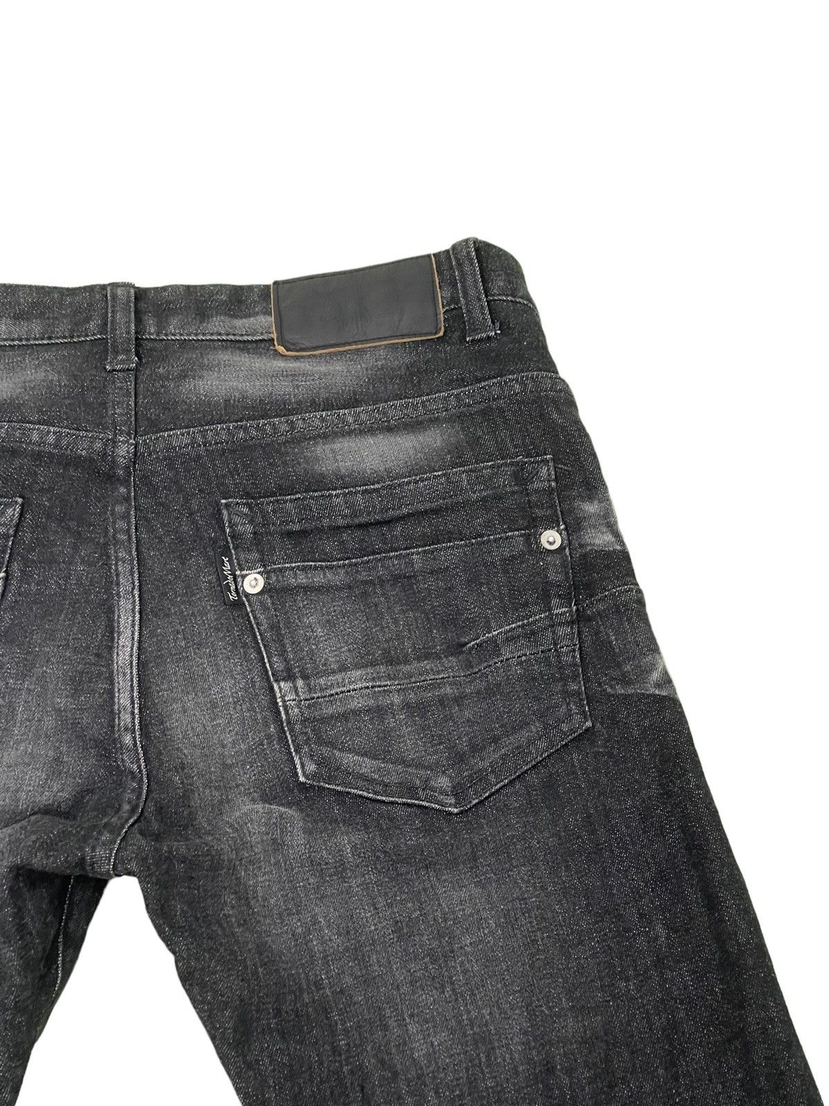 Japanese Brand Skinny Stretch Tornado Mart Gothic Acid Wash Denim 4🟦7 Size US 31 - 19 Thumbnail