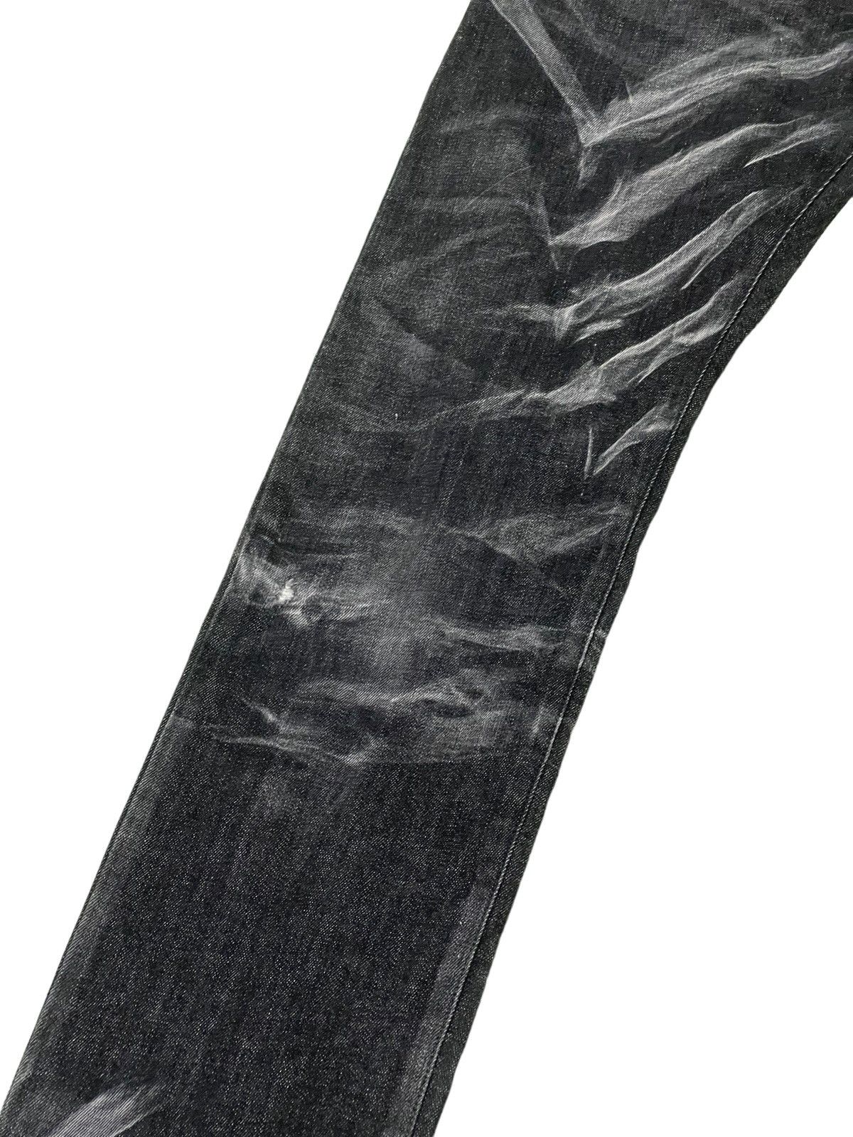 Japanese Brand Skinny Stretch Tornado Mart Gothic Acid Wash Denim 4🟦7 Size US 31 - 6 Thumbnail