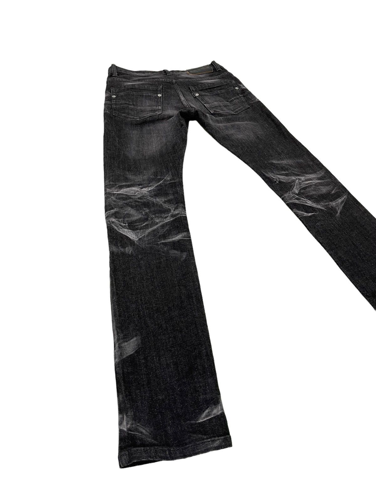 Japanese Brand Skinny Stretch Tornado Mart Gothic Acid Wash Denim 4🟦7 Size US 31 - 12 Thumbnail