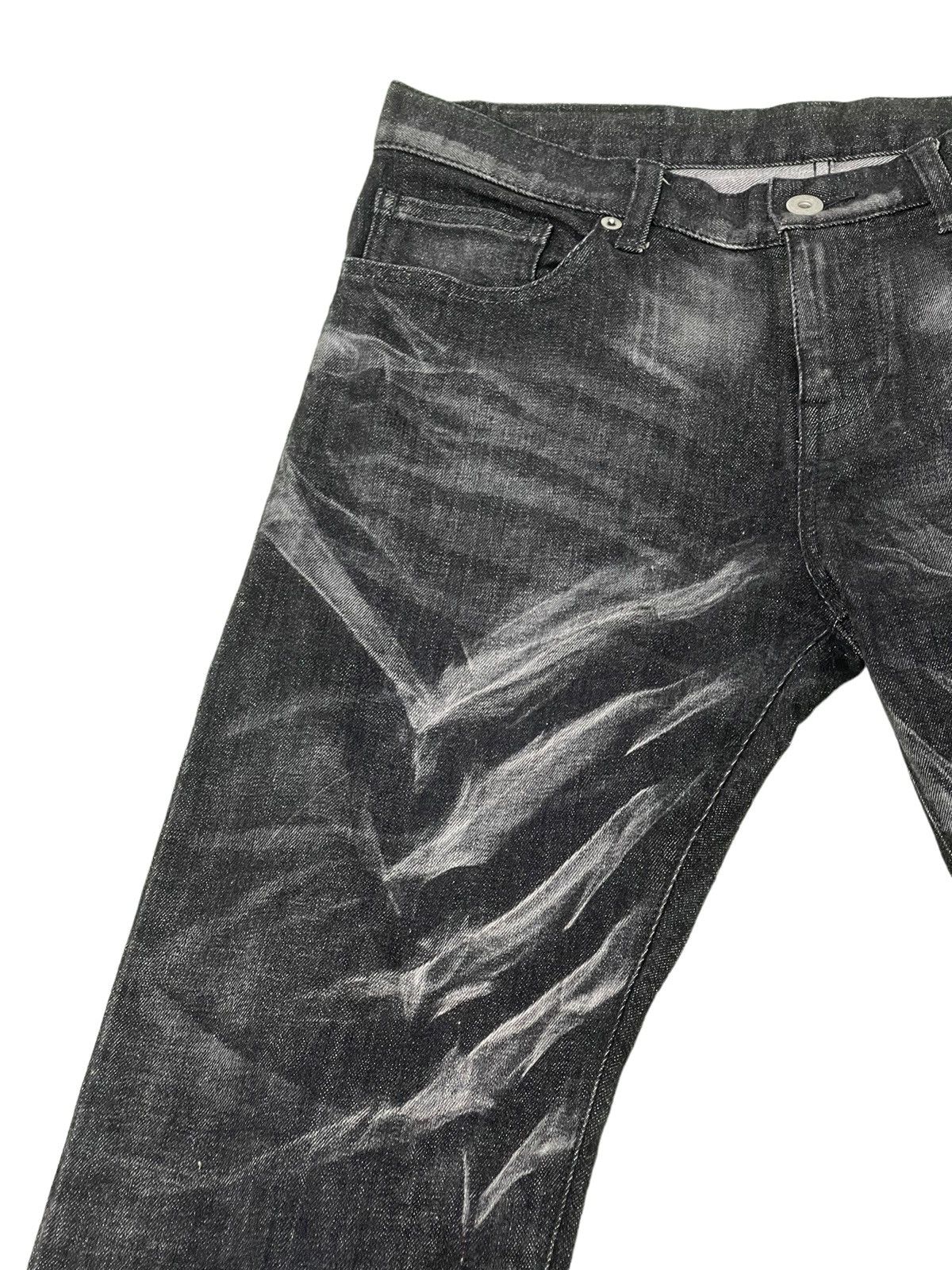 Japanese Brand Skinny Stretch Tornado Mart Gothic Acid Wash Denim 4🟦7 Size US 31 - 8 Thumbnail