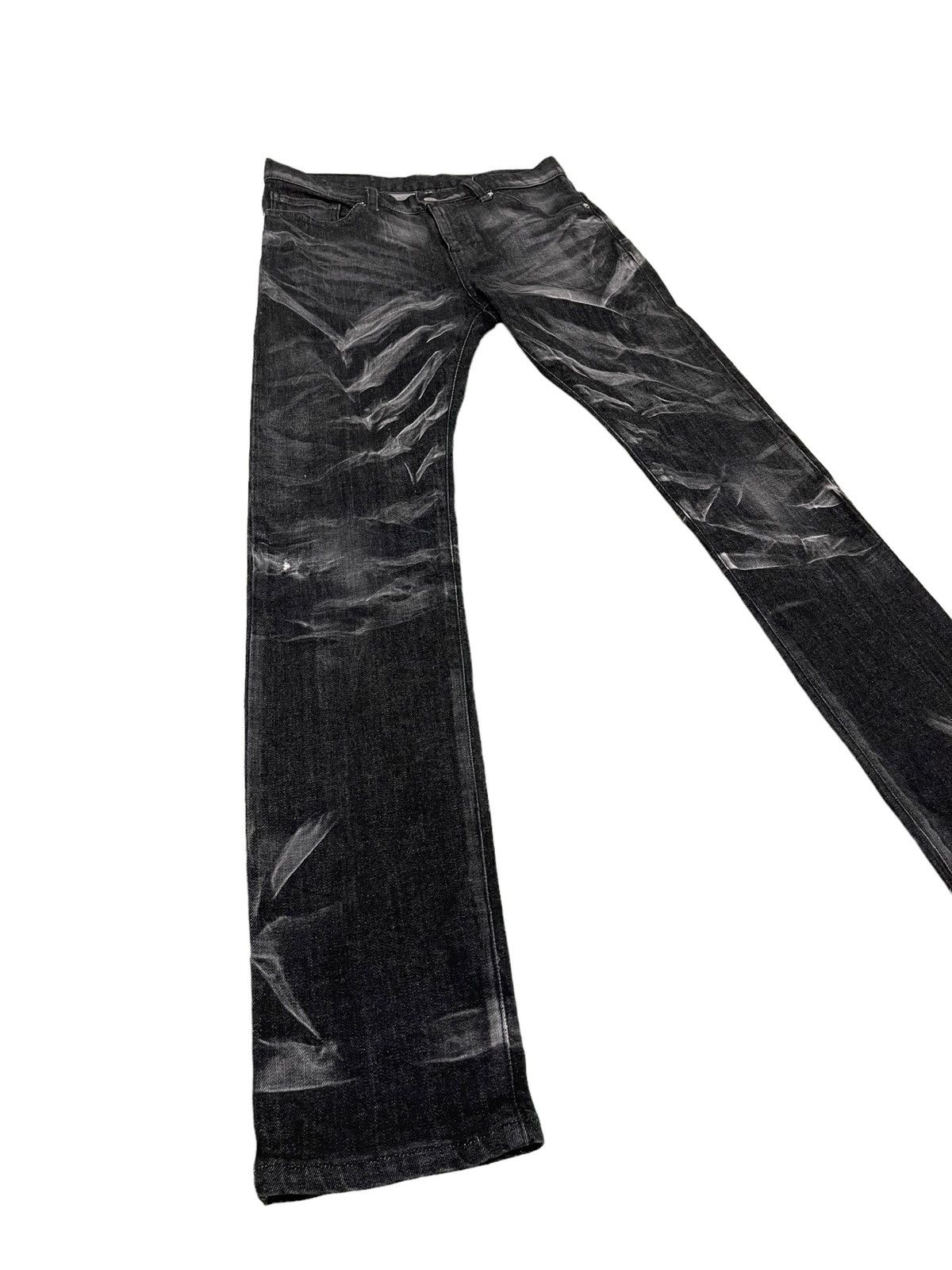 Japanese Brand Skinny Stretch Tornado Mart Gothic Acid Wash Denim 4🟦7 Size US 31 - 1 Thumbnail