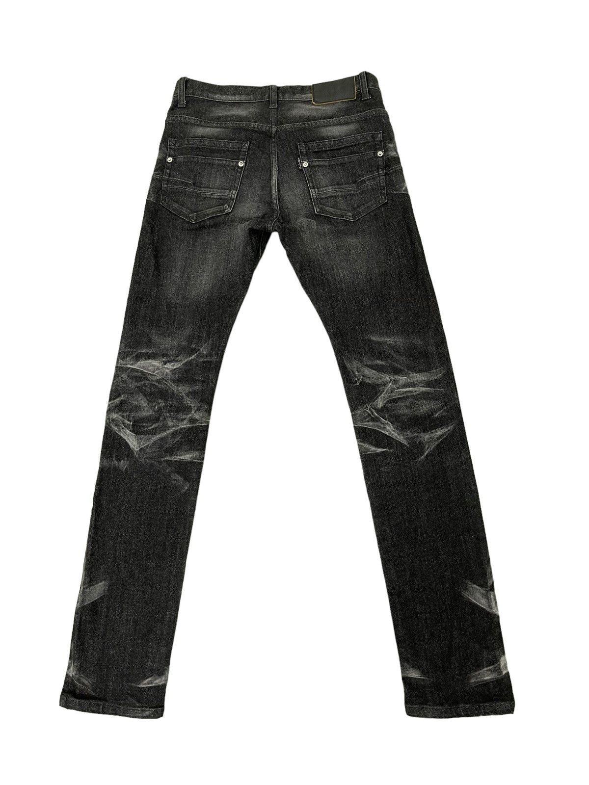 Japanese Brand Skinny Stretch Tornado Mart Gothic Acid Wash Denim 4🟦7 Size US 31 - 11 Thumbnail