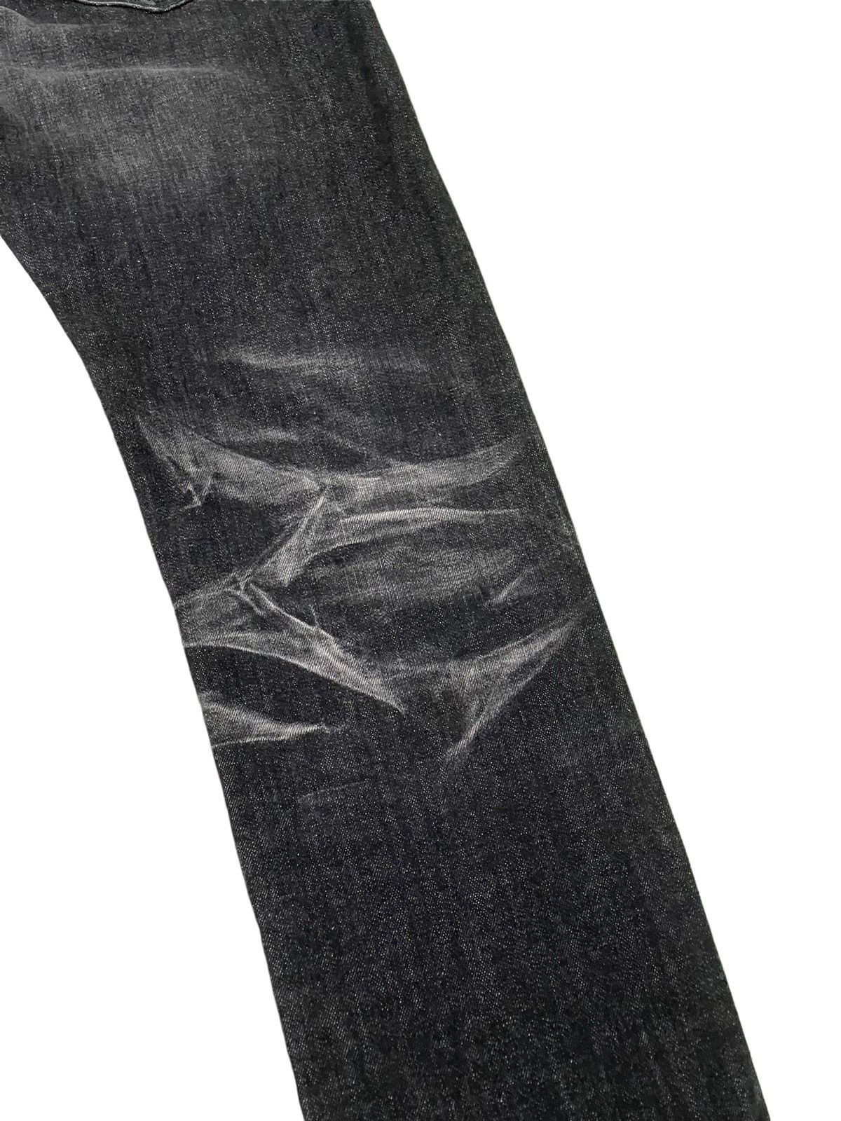 Japanese Brand Skinny Stretch Tornado Mart Gothic Acid Wash Denim 4🟦7 Size US 31 - 17 Thumbnail