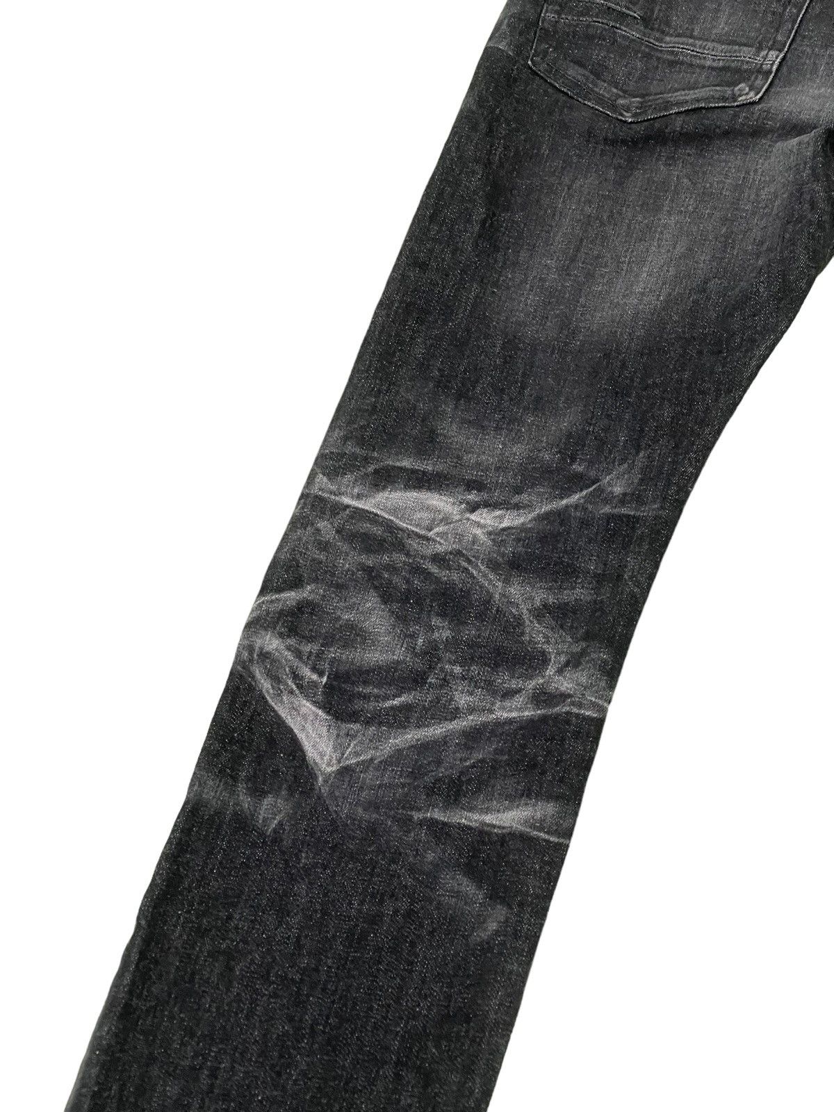 Japanese Brand Skinny Stretch Tornado Mart Gothic Acid Wash Denim 4🟦7 Size US 31 - 16 Thumbnail