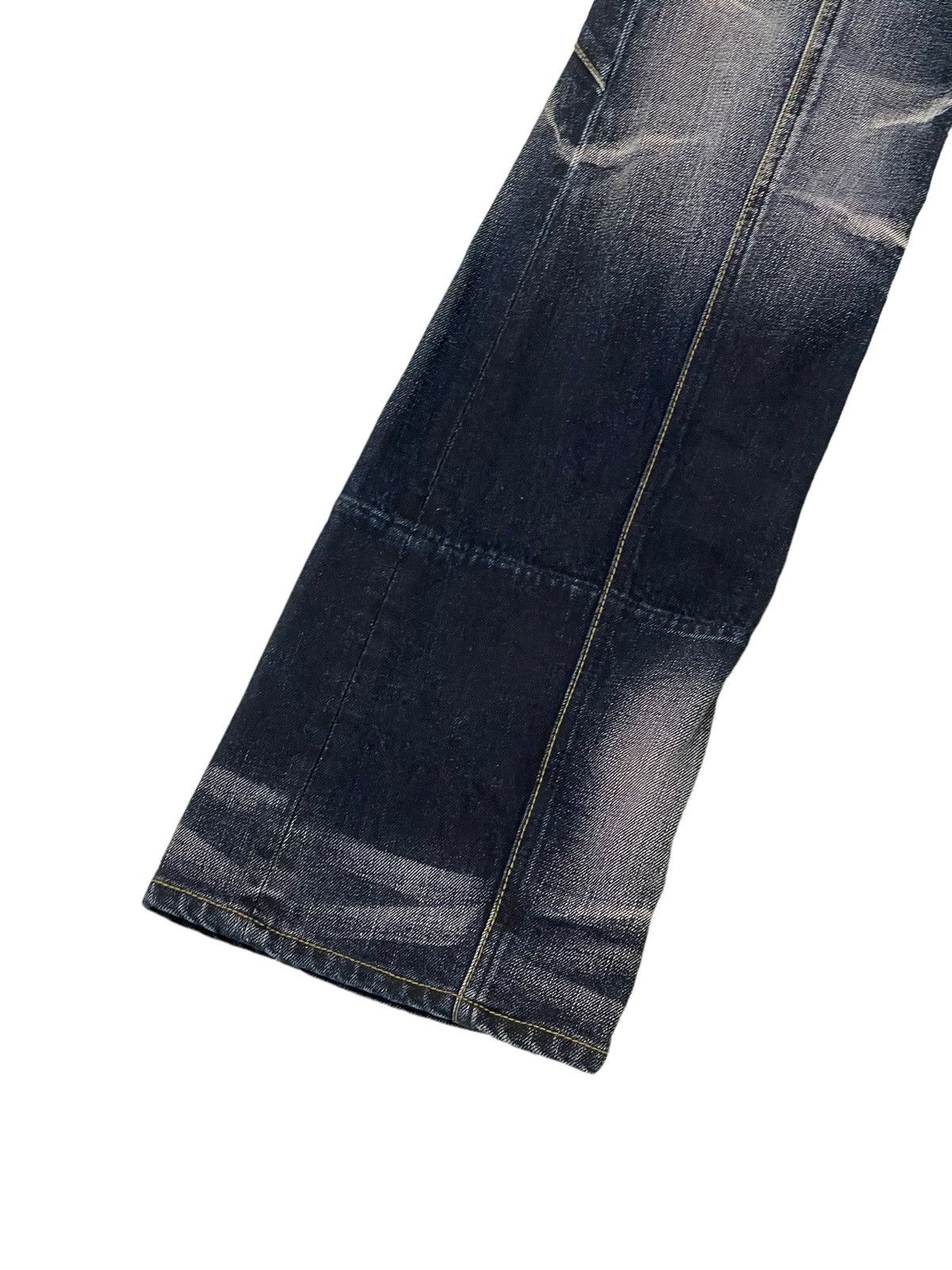 Japanese Brand Flare Jeans Nicole Club Acid Wash Boot Cut Denim 4🟦7 Size US 33 - 15 Thumbnail