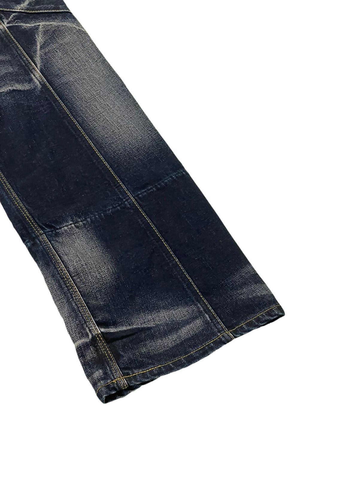 Japanese Brand Flare Jeans Nicole Club Acid Wash Boot Cut Denim 4🟦7 Size US 33 - 4 Thumbnail