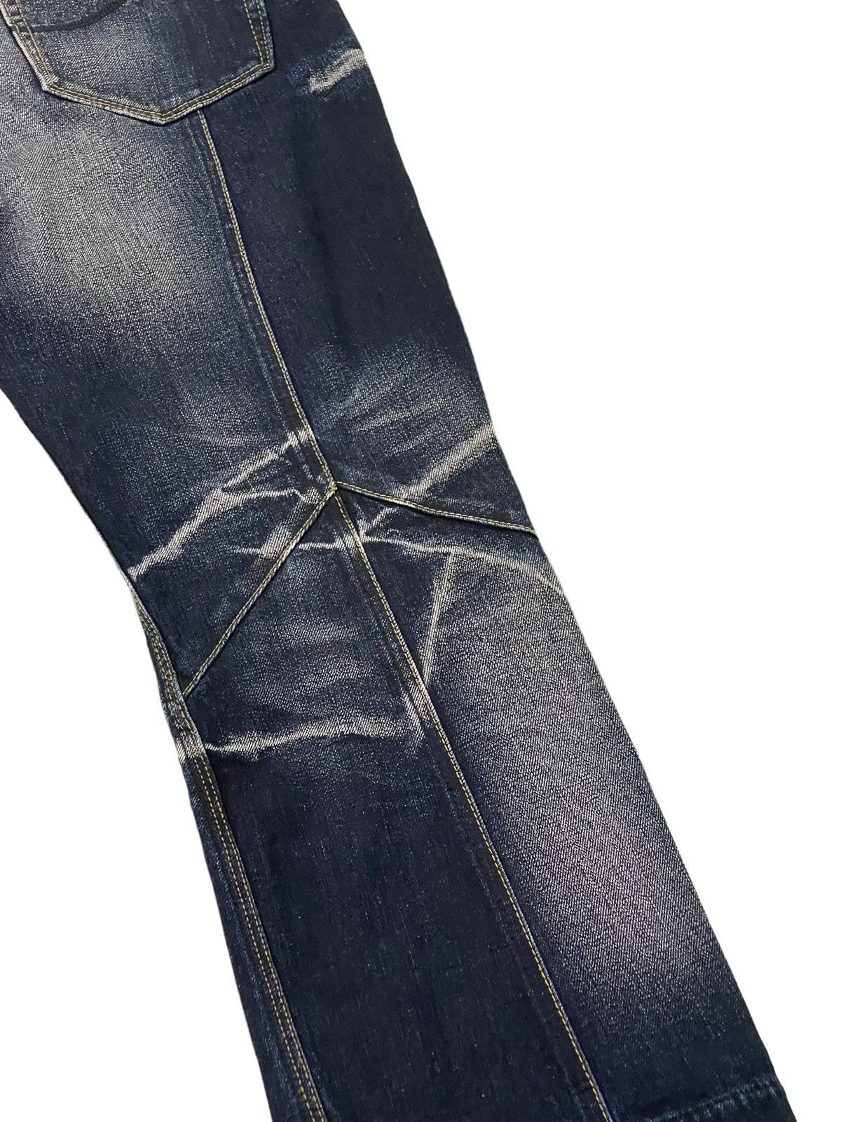 Japanese Brand Flare Jeans Nicole Club Acid Wash Boot Cut Denim 4🟦7 Size US 33 - 7 Thumbnail