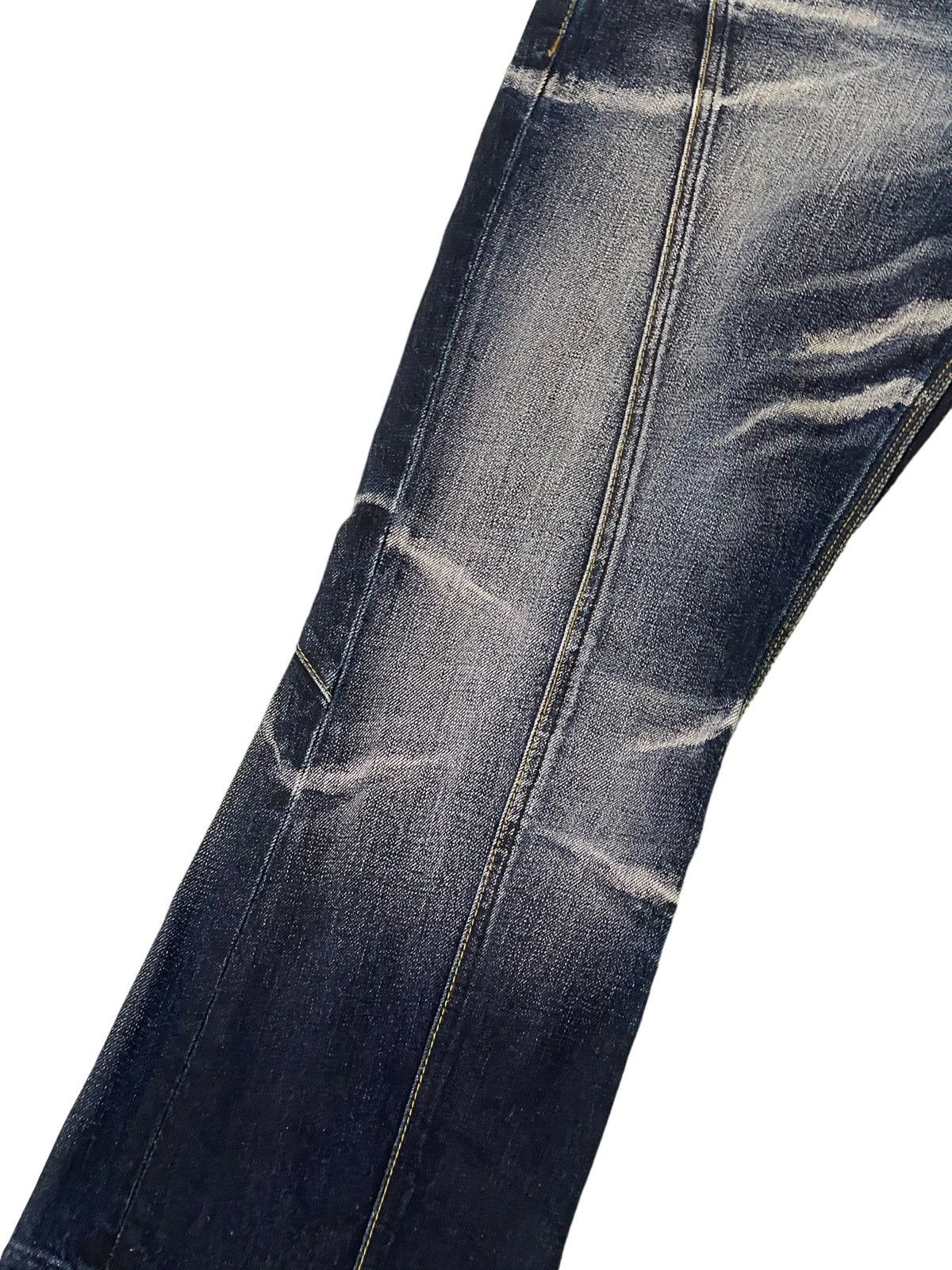 Japanese Brand Flare Jeans Nicole Club Acid Wash Boot Cut Denim 4🟦7 Size US 33 - 16 Thumbnail