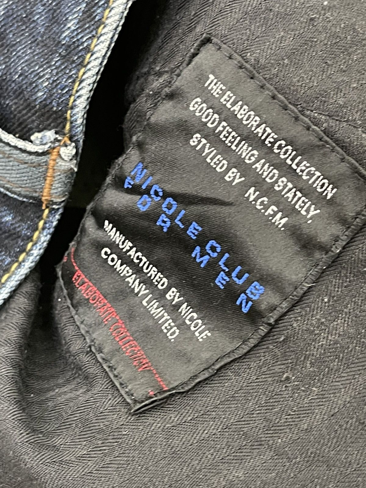 Japanese Brand Flare Jeans Nicole Club Acid Wash Boot Cut Denim 4🟦7 Size US 33 - 22 Thumbnail