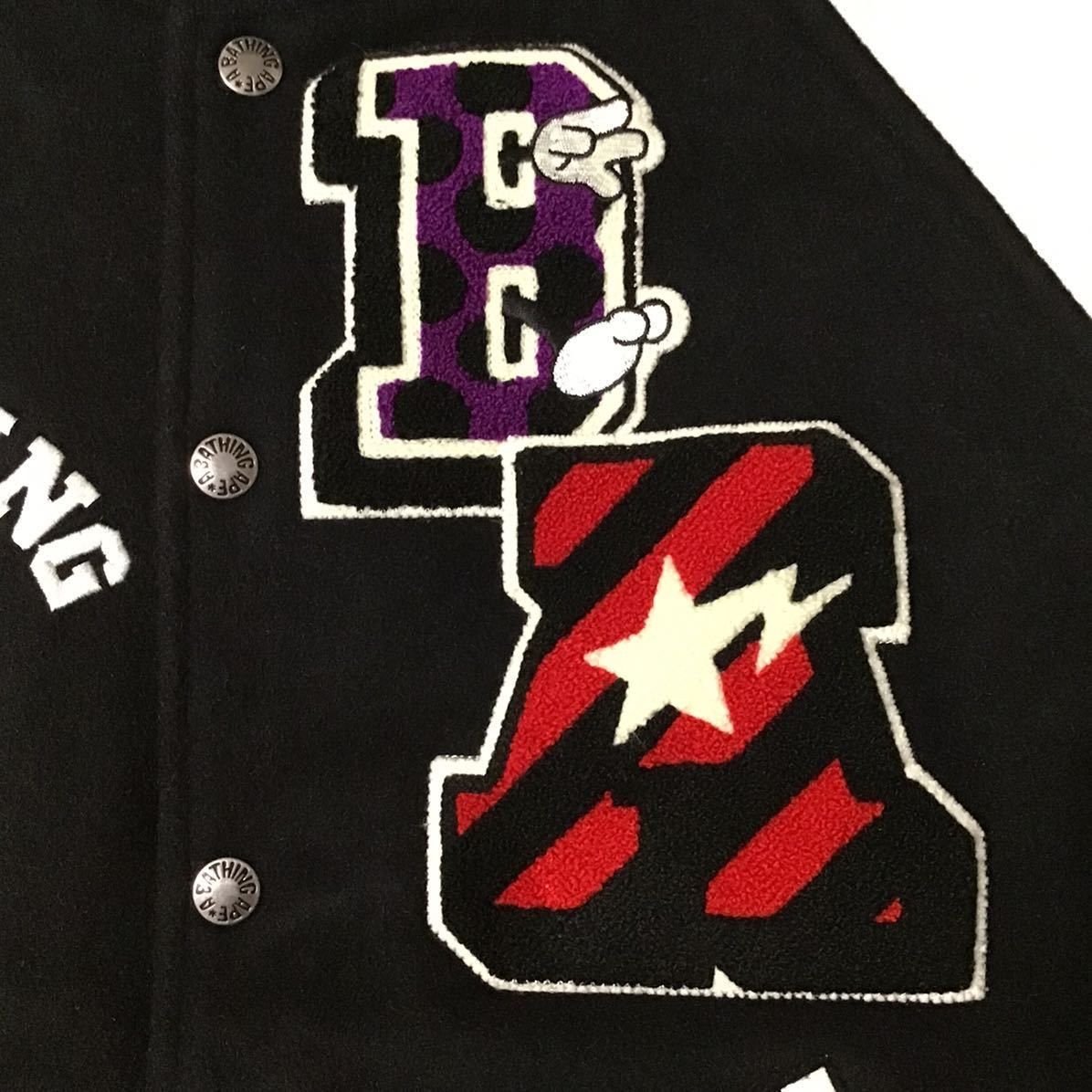 Bape 🔥NFS limited🔥 Sleeve leather BAPE varsity jacket ape NIGO Size US S / EU 44-46 / 1 - 3 Thumbnail
