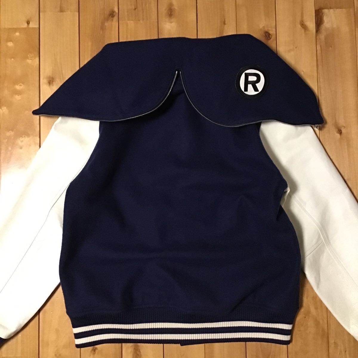 Bape BAPE sleeve leather shark hoodie varsity jacket ape NIGO Size US M / EU 48-50 / 2 - 7 Thumbnail