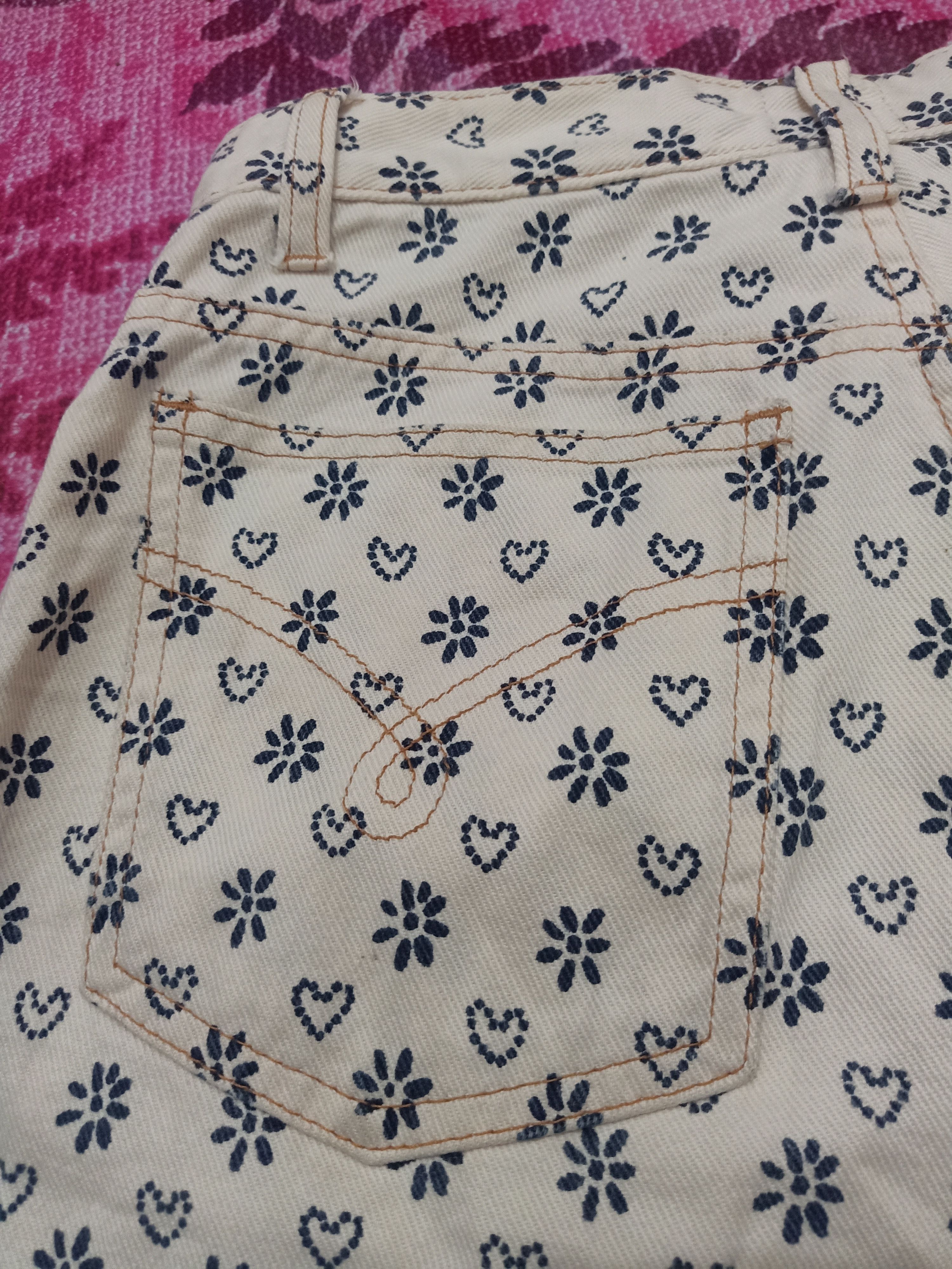 Moschino Moschino Jeans Lover Flower Full Printed Size 29" - 19 Thumbnail