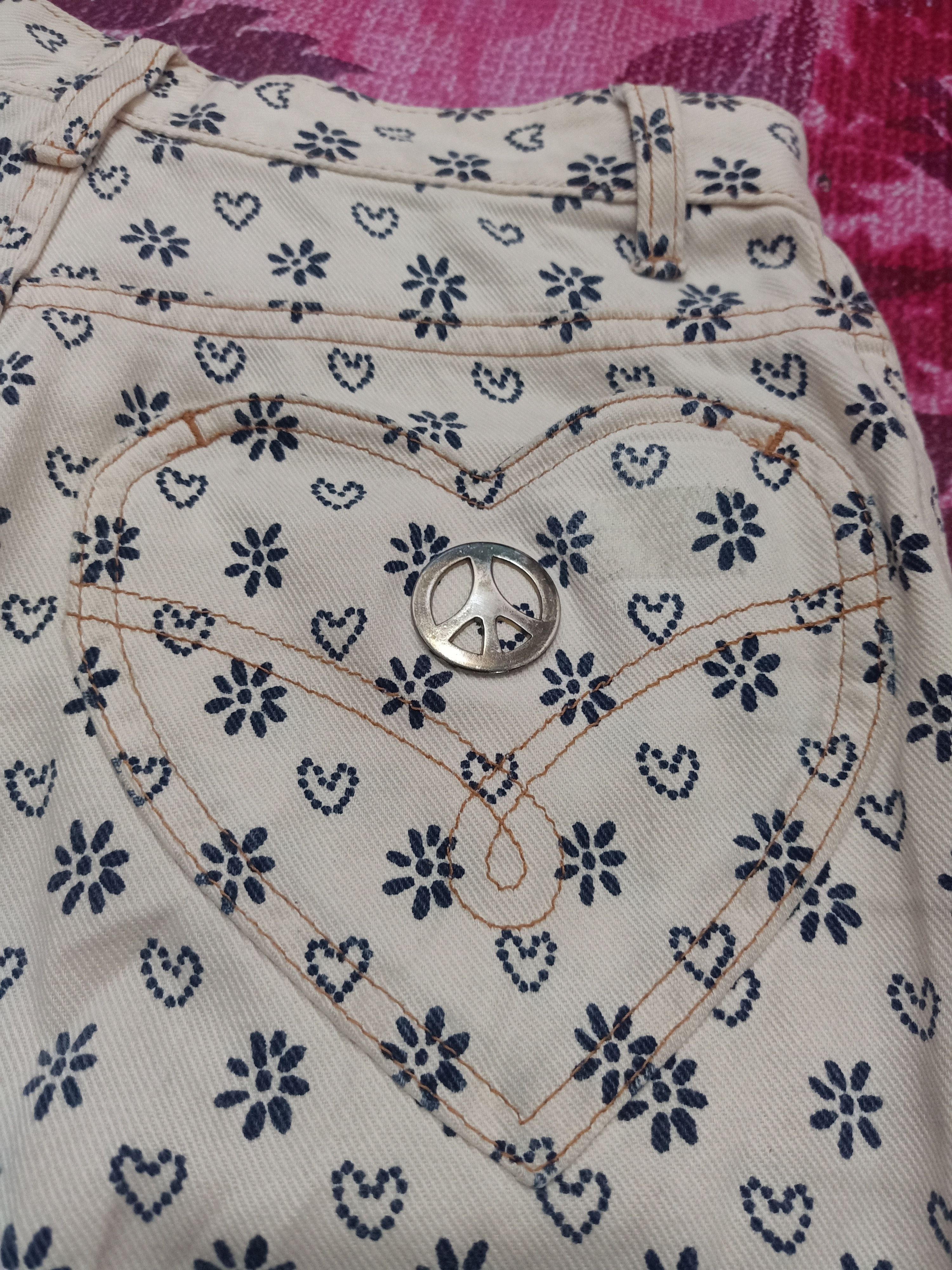 Moschino Moschino Jeans Lover Flower Full Printed Size 29" - 20 Thumbnail