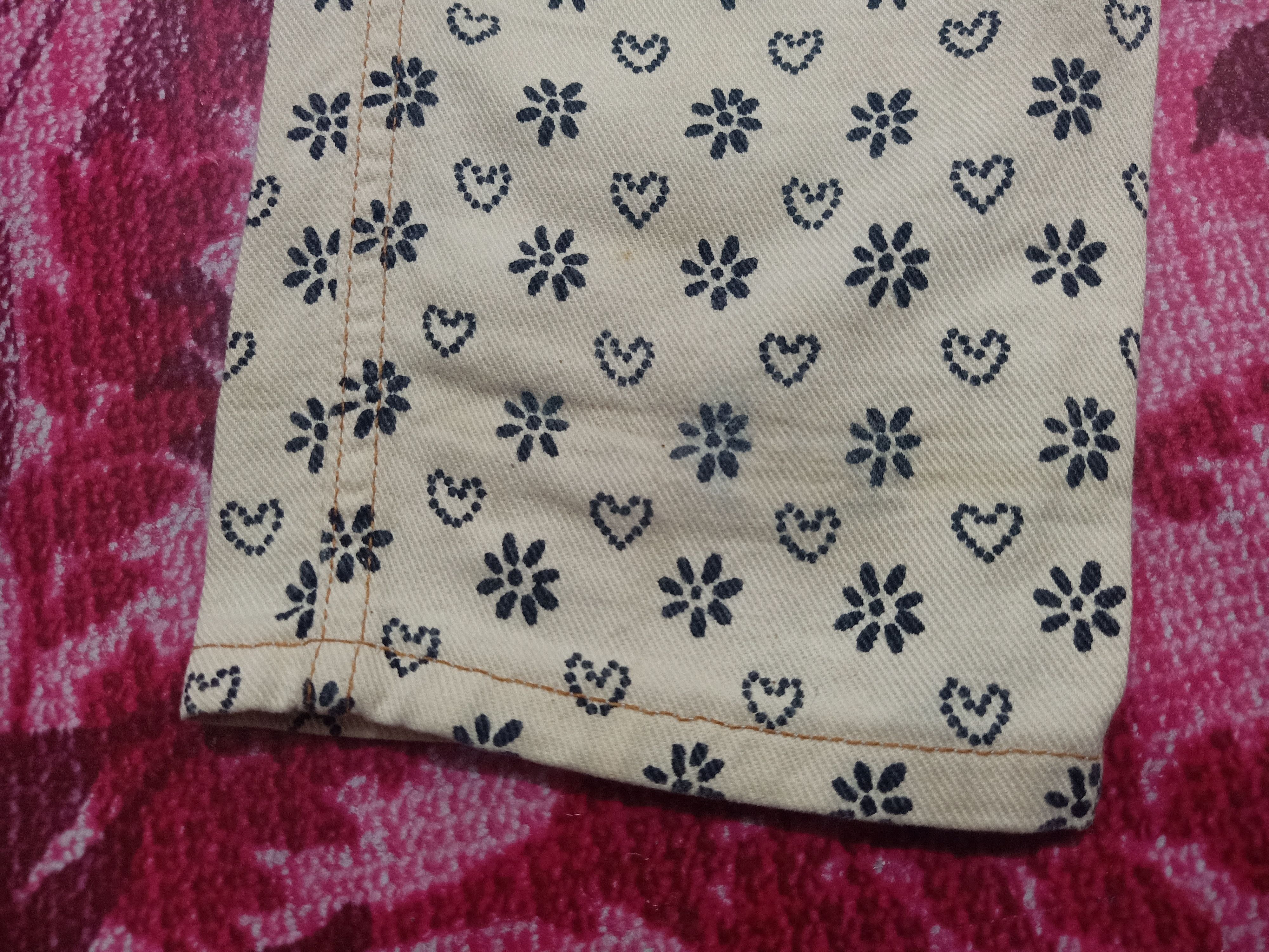 Moschino Moschino Jeans Lover Flower Full Printed Size 29" - 22 Thumbnail