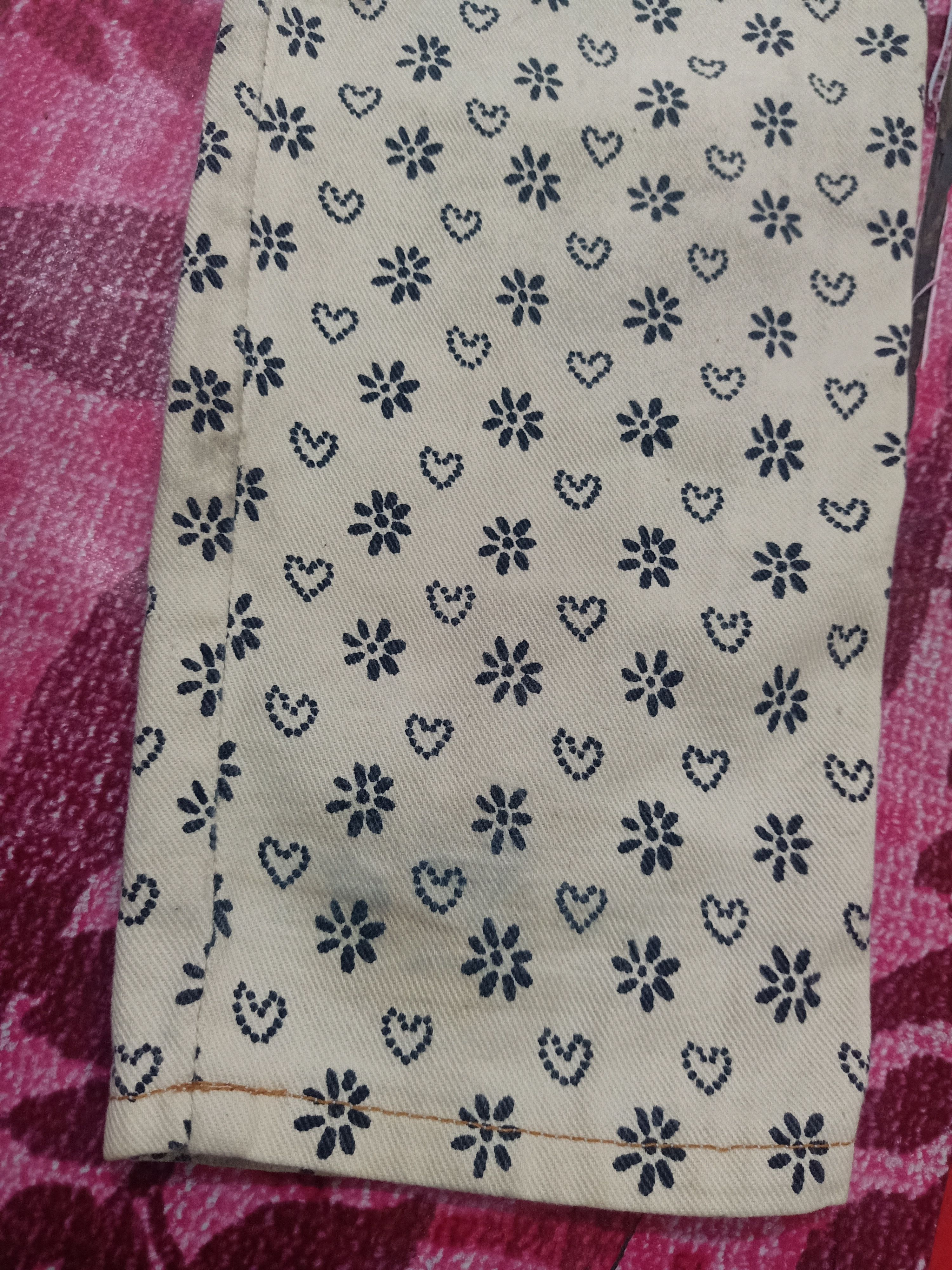 Moschino Moschino Jeans Lover Flower Full Printed Size 29" - 23 Thumbnail