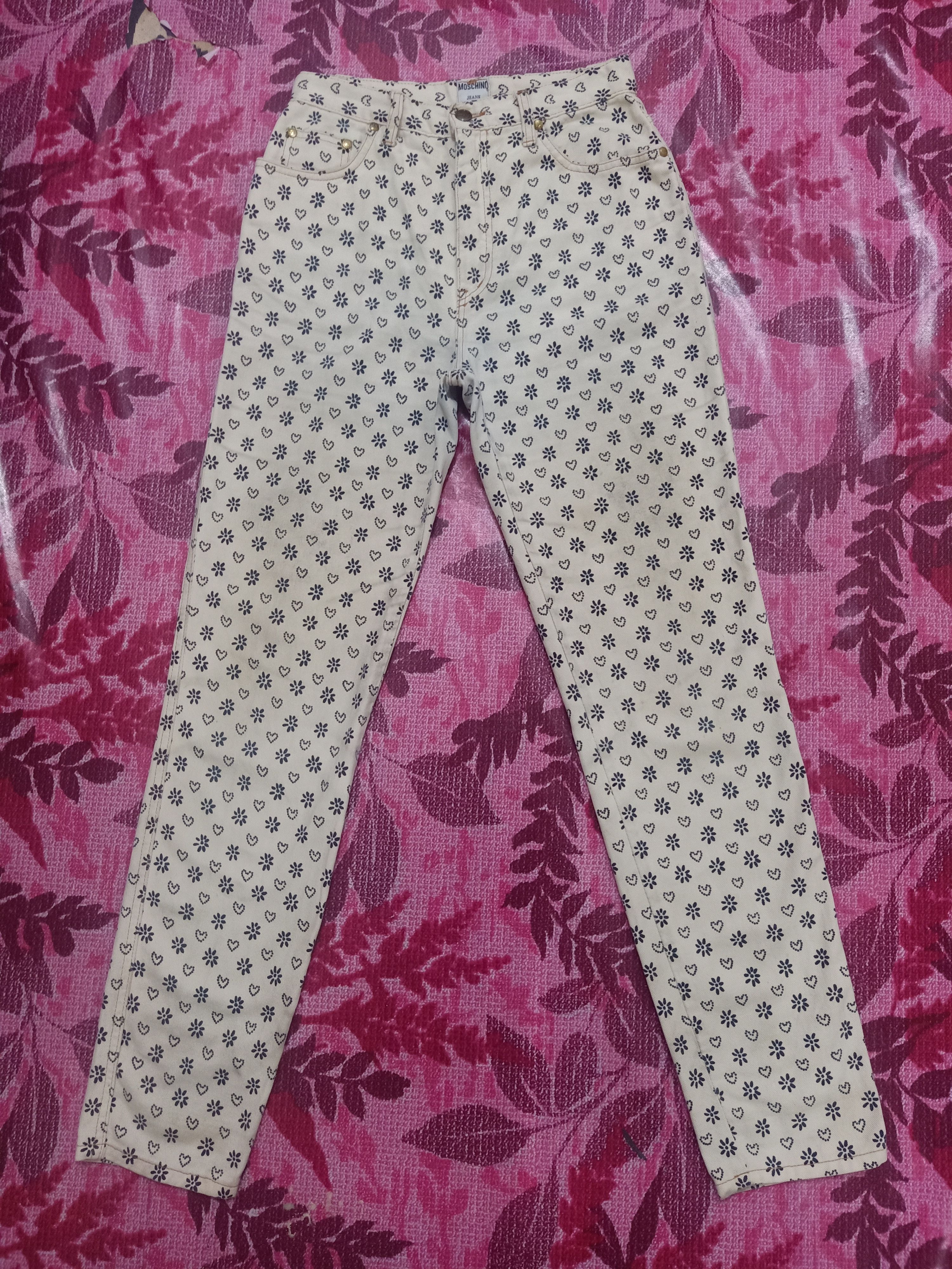 Moschino Moschino Jeans Lover Flower Full Printed Size 29" - 1 Thumbnail