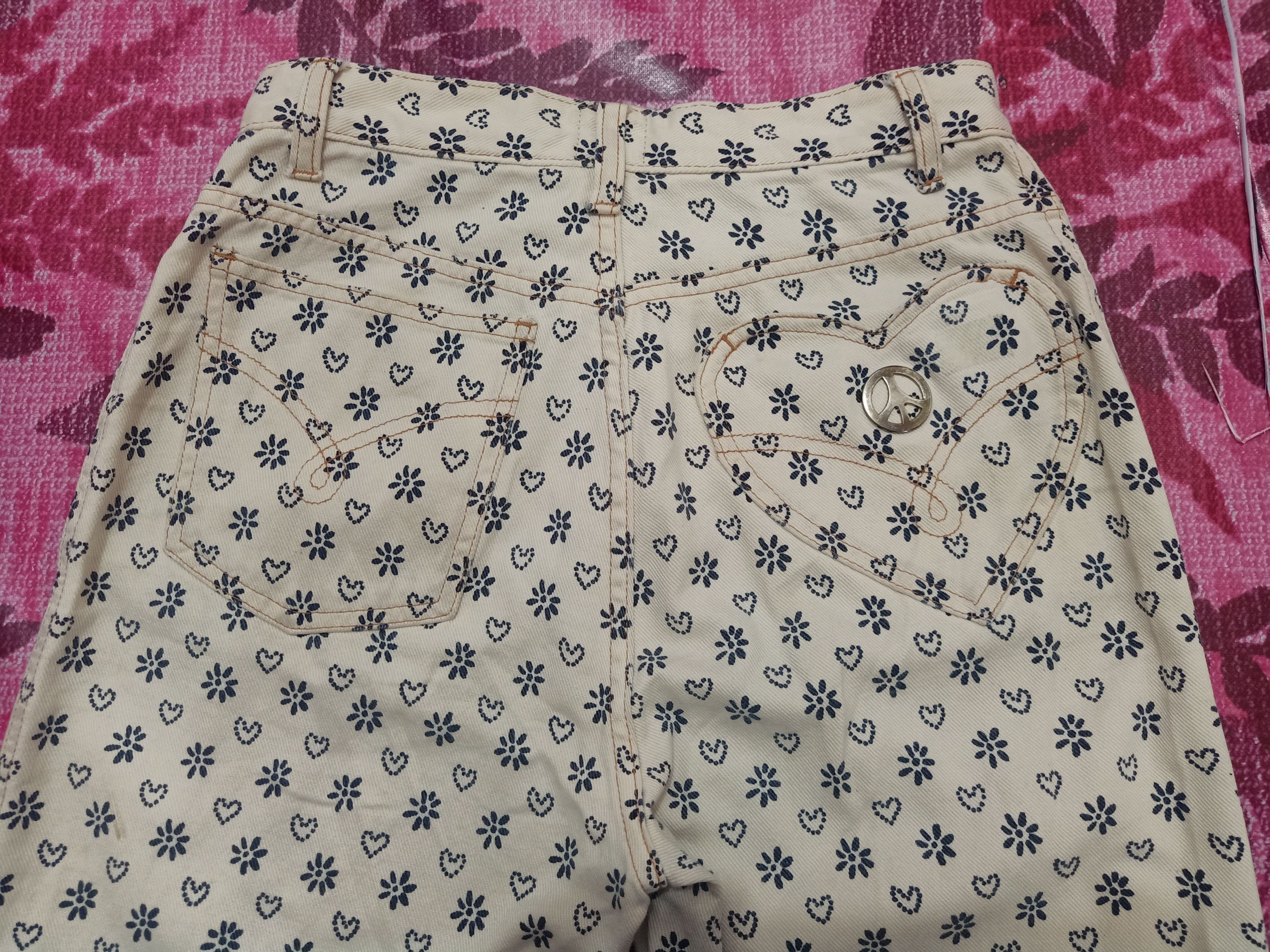 Moschino Moschino Jeans Lover Flower Full Printed Size 29" - 18 Thumbnail