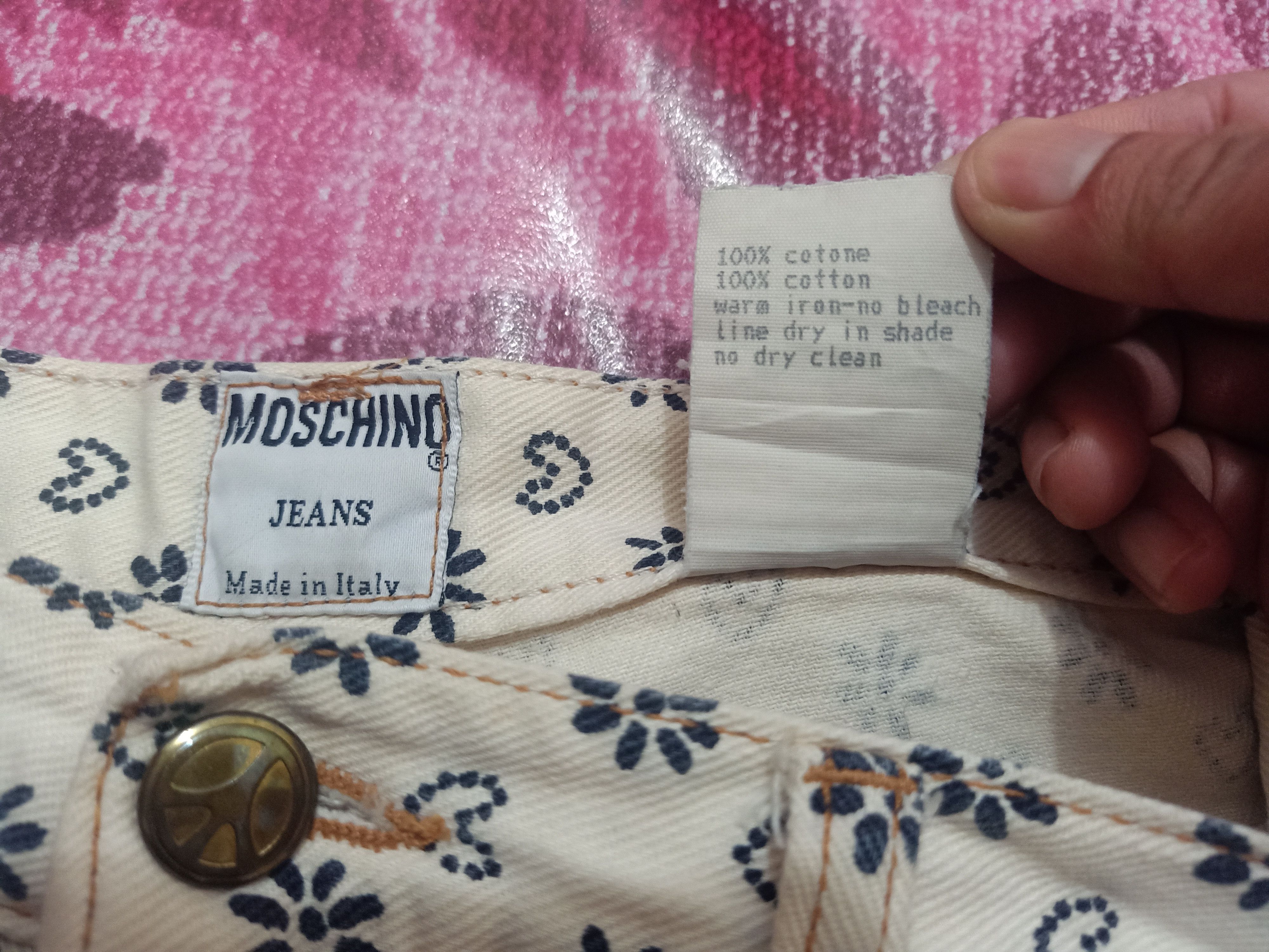 Moschino Moschino Jeans Lover Flower Full Printed Size 29" - 11 Thumbnail