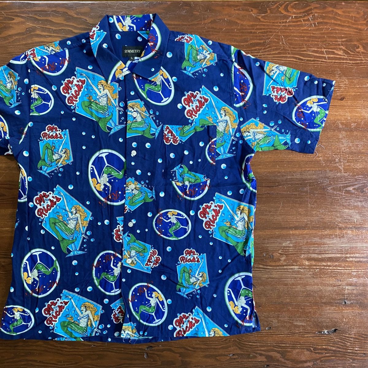 Vintage Vintage 90’s Mr.Rick’s Mermaid Martinis Rayon Button Up Size US L / EU 52-54 / 3 - 1 Thumbnail