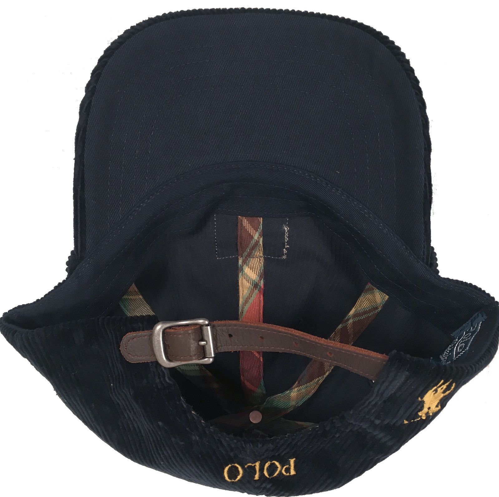 Polo Ralph Lauren NEW Vintage Polo Ralph Lauren Baseball Hat Blue Corduroy Size ONE SIZE - 2 Thumbnail