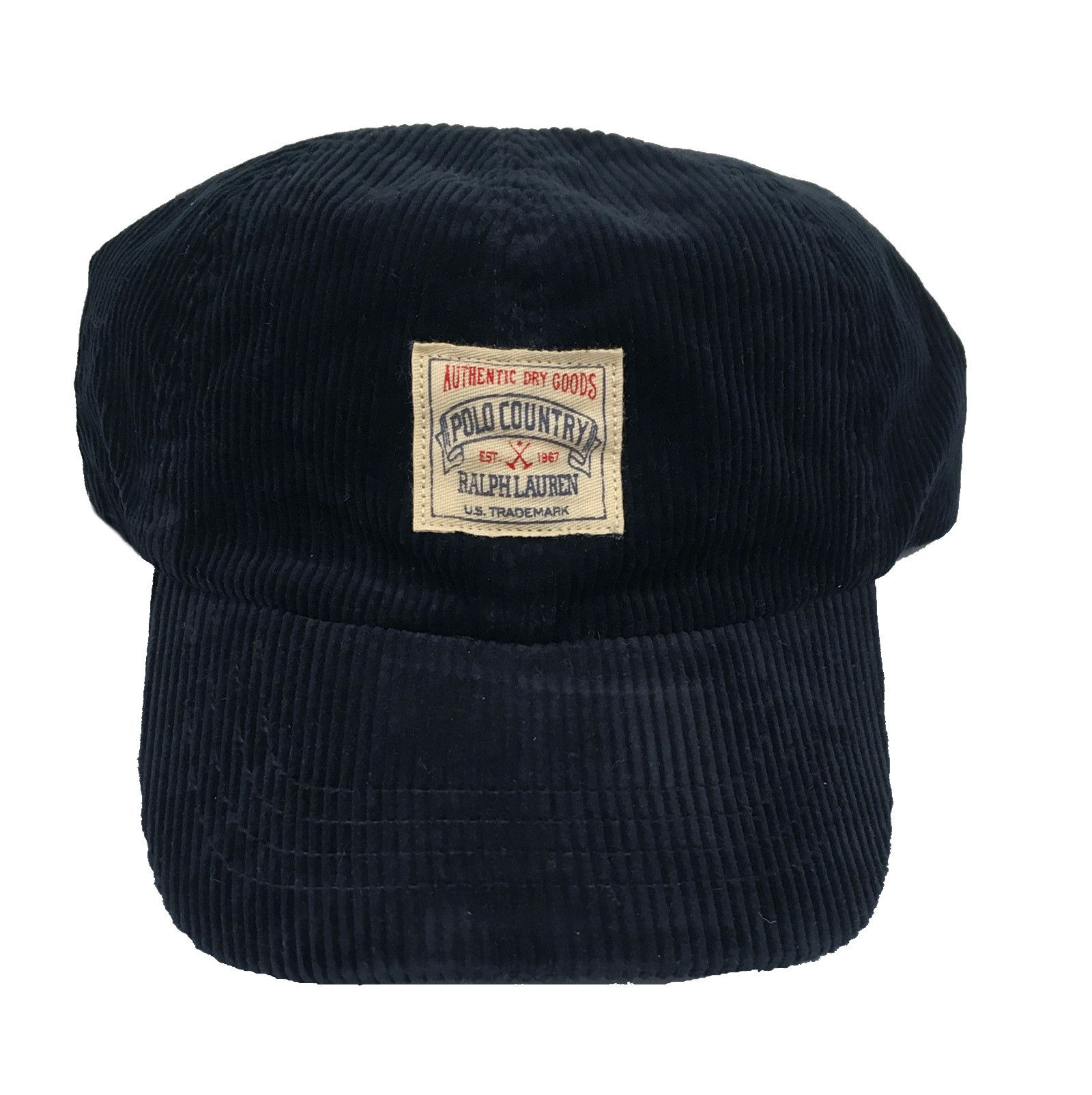 Polo Ralph Lauren NEW Vintage Polo Ralph Lauren Baseball Hat Blue Corduroy Size ONE SIZE - 1 Thumbnail