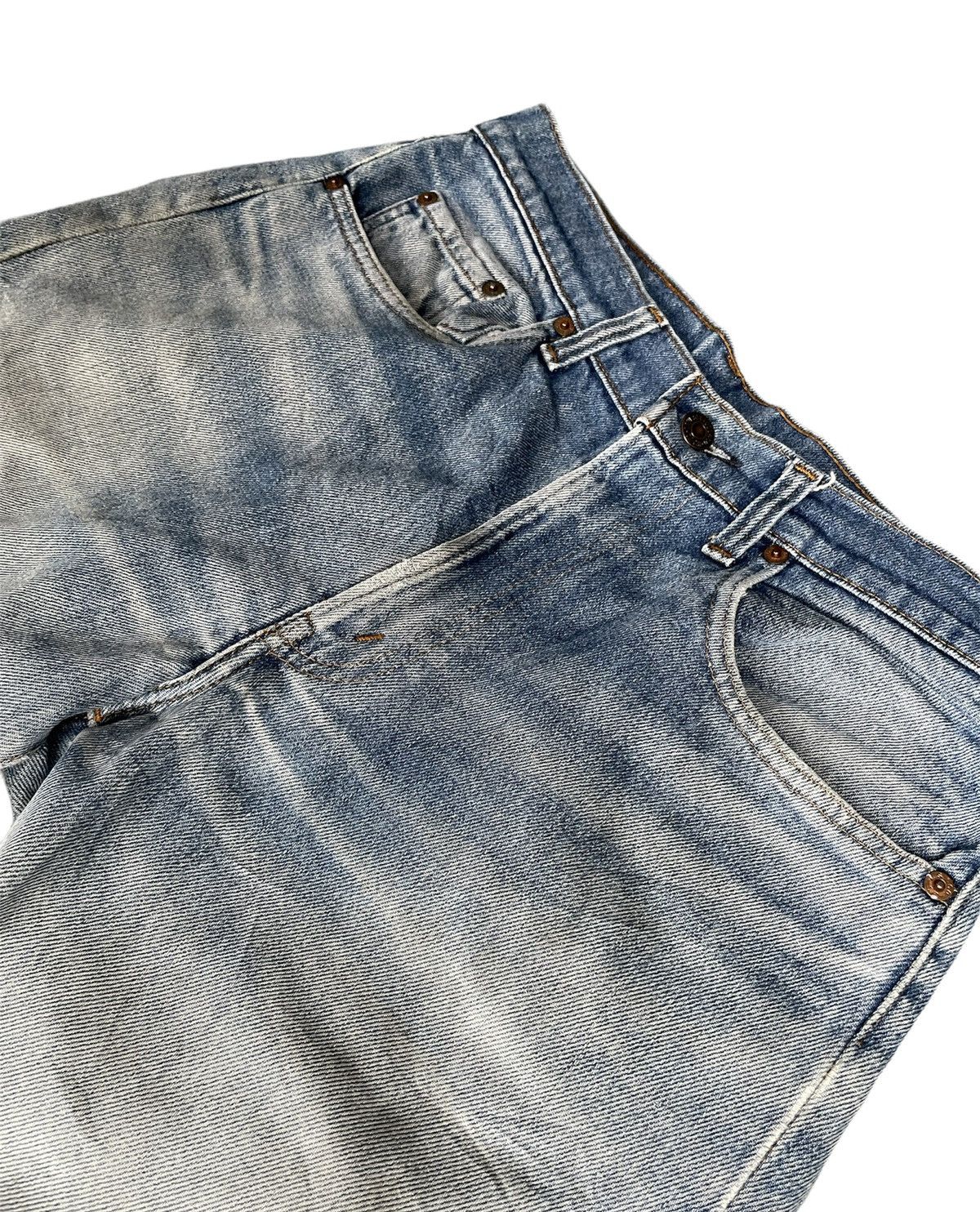 Levi's Levis 505 e 1982 Vintage Aging Distressed Denim Size US 31 - 8 Thumbnail