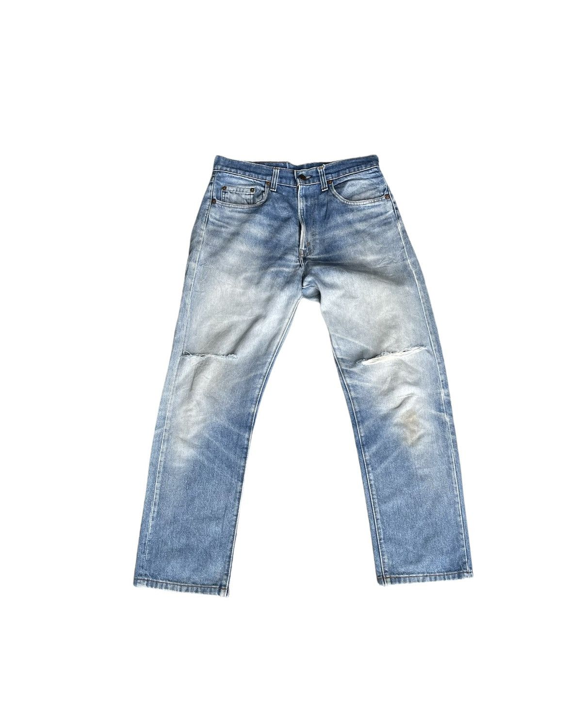 Levi's Levis 505 e 1982 Vintage Aging Distressed Denim Size US 31 - 1 Thumbnail