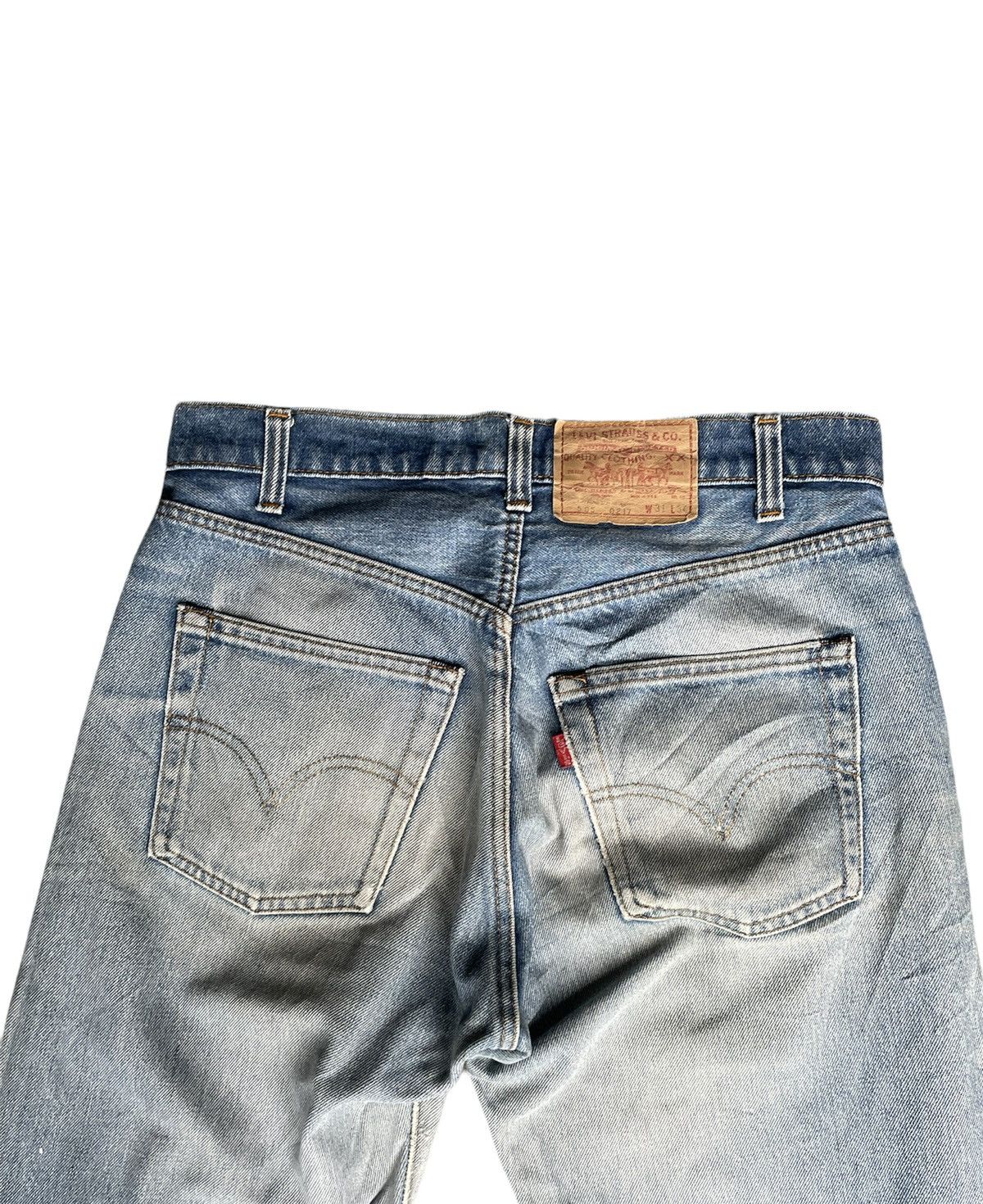 Levi's Levis 505 e 1982 Vintage Aging Distressed Denim Size US 31 - 12 Thumbnail